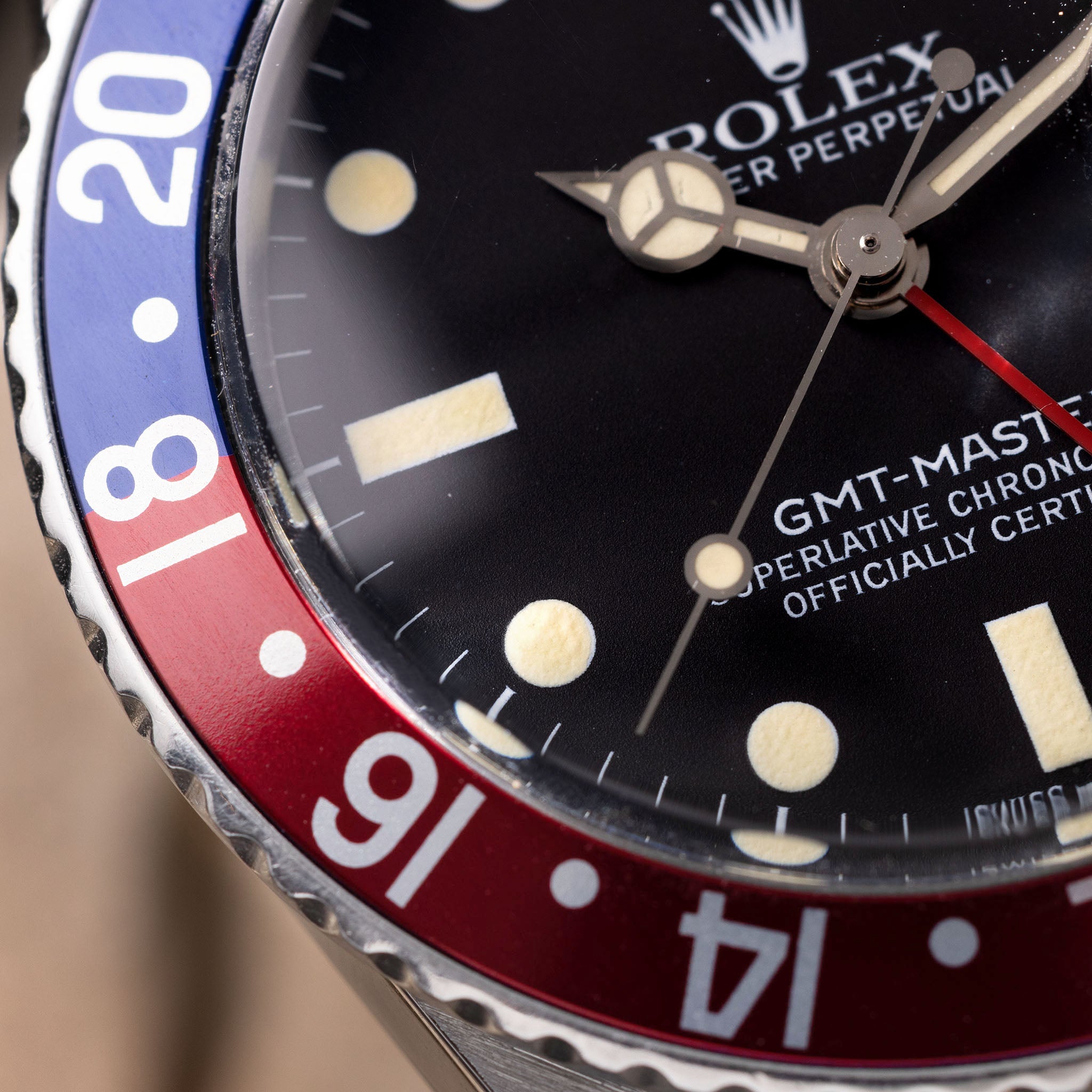 Rolex GMT-Master 16750 Mattes Zifferblatt Mit Box Und Papieren