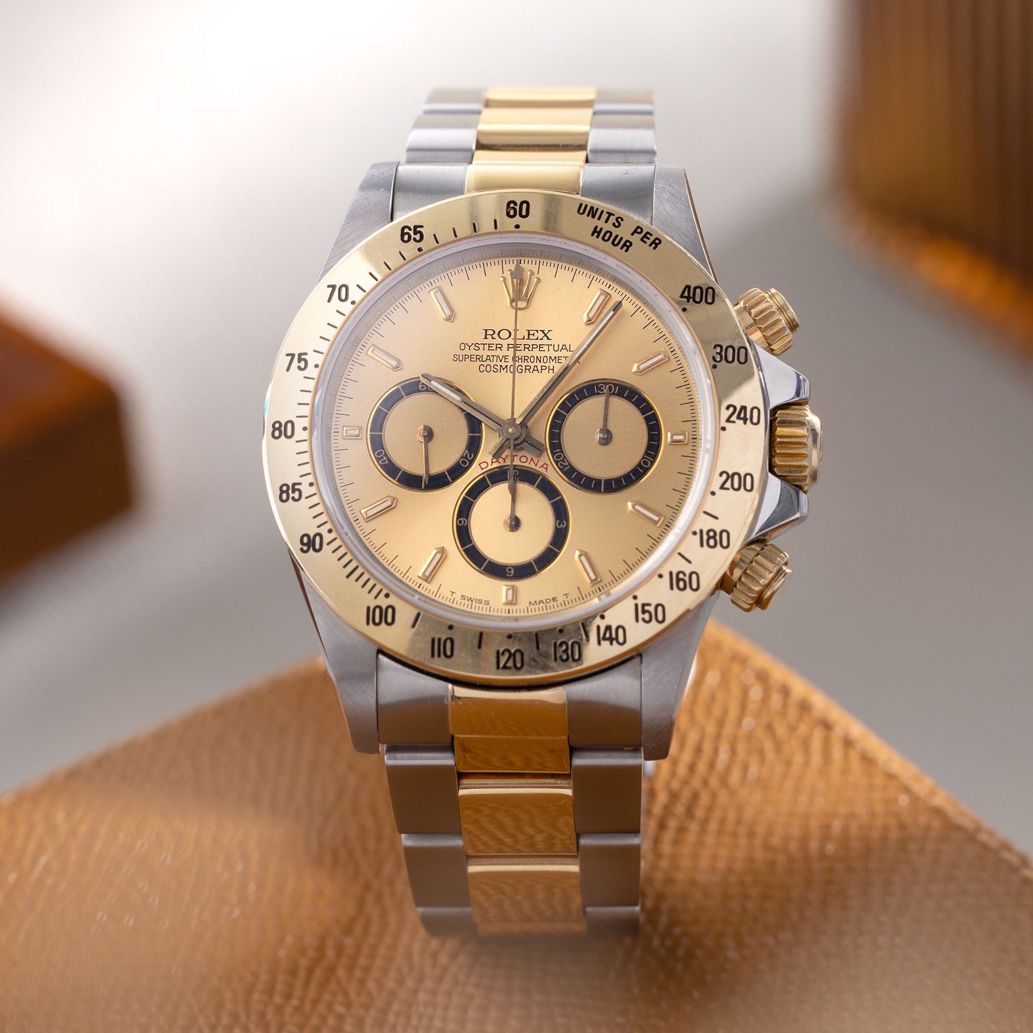 Rolex Cosmograph Daytona 16523 Mit 4-Liner Champagner Zifferblatt