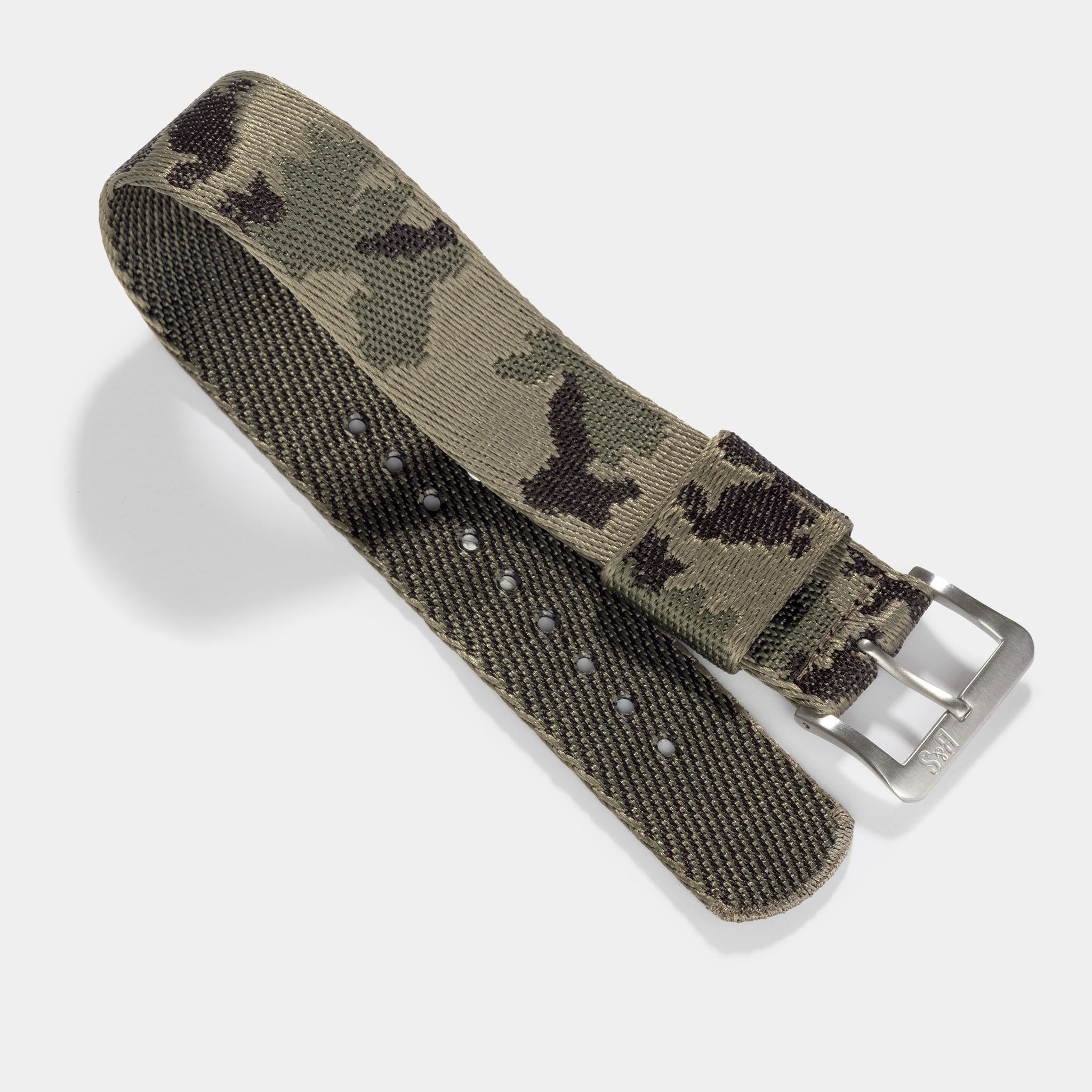 Camo Jacquard Nato Watch Strap For Luxury Sport Watches