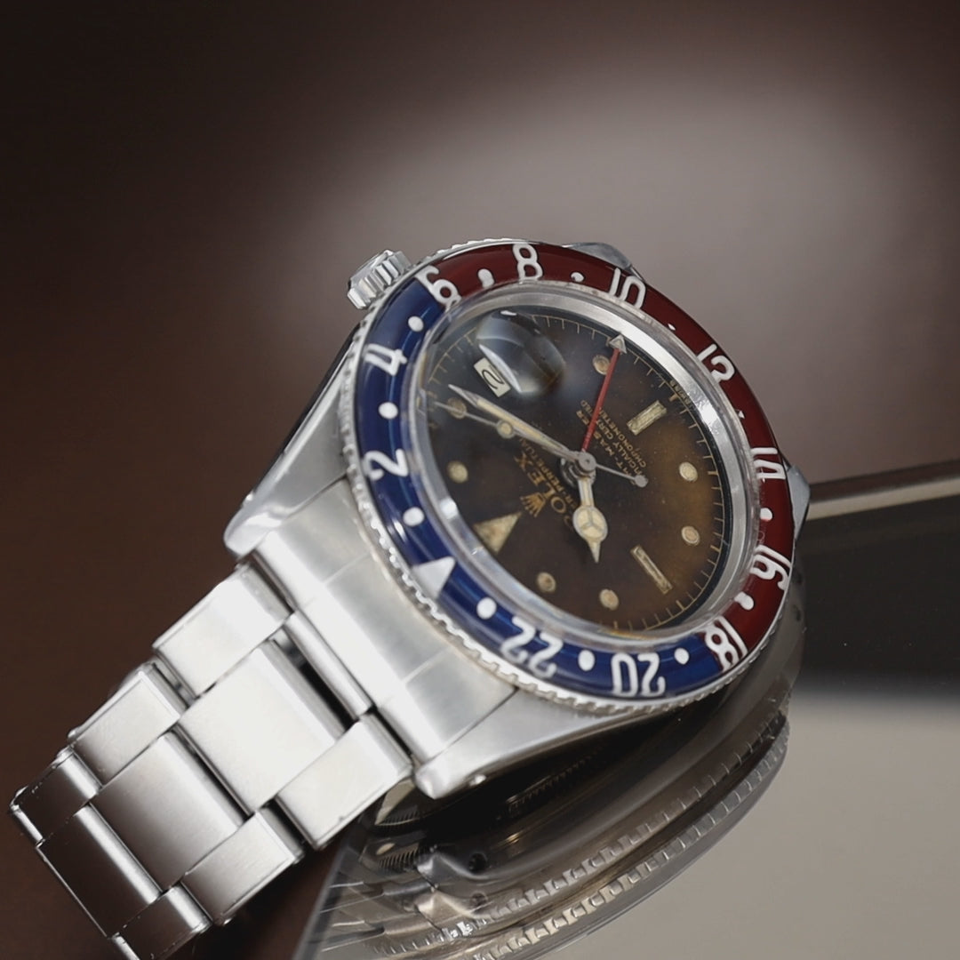 ROLEX GMT MASTER 6542 TROPICAL Zifferblatt