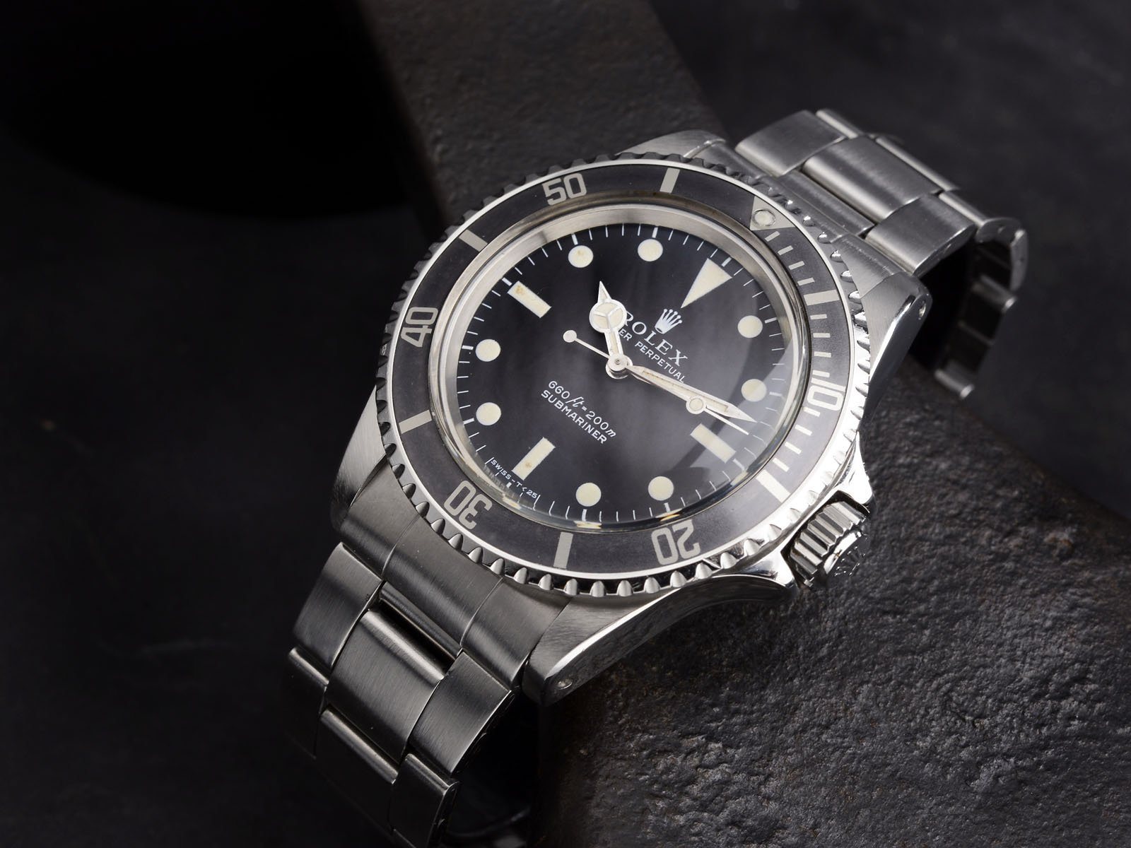 ROLEX 5513 SERIF DIAL GREY BEZEL