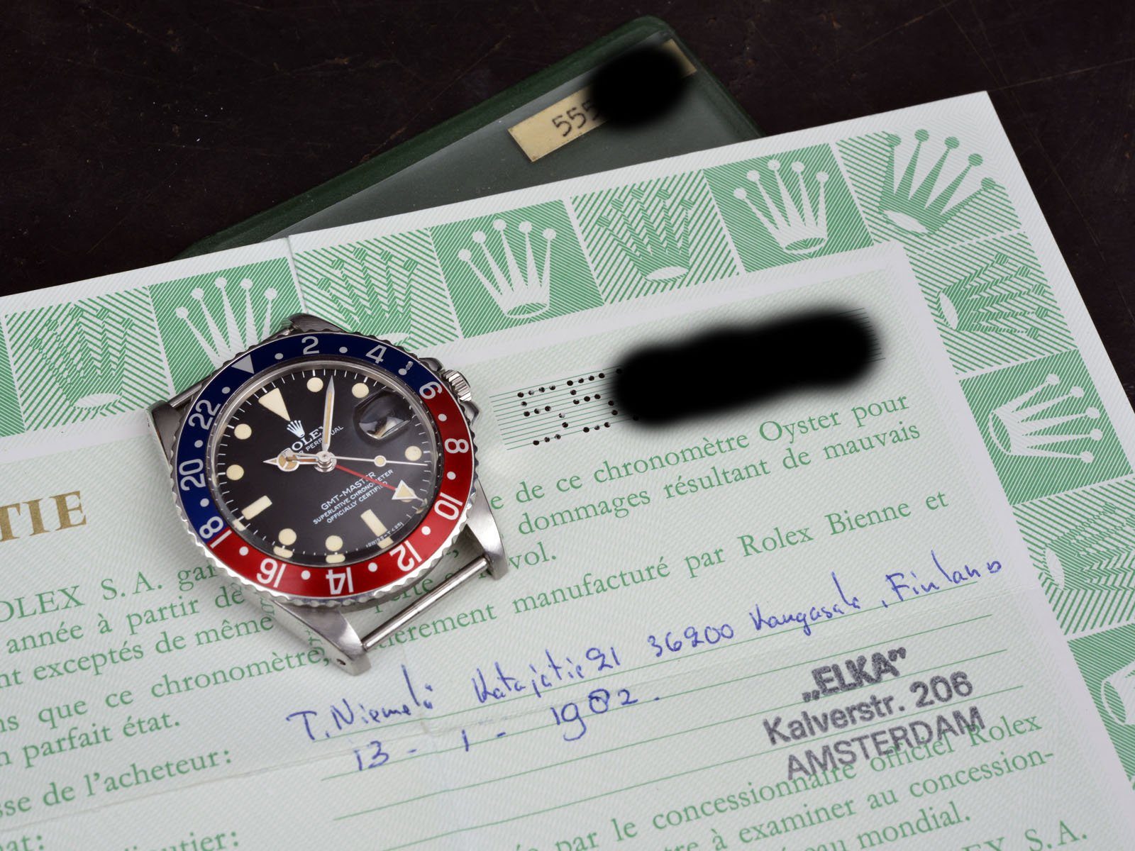 CURATED ROLEX 1675 GMT MAXI DIAL WITH PAPERS