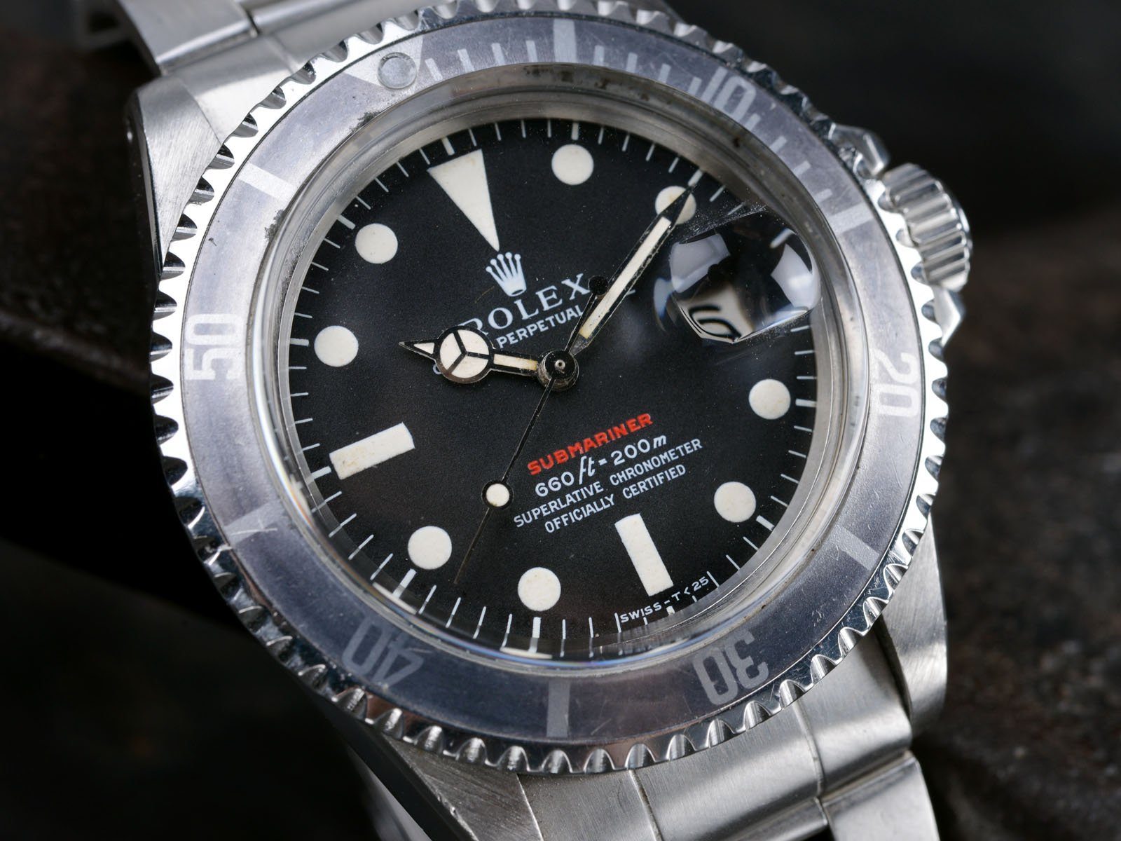 ROLEX 1680 RED SUBMARINER FROM 1972