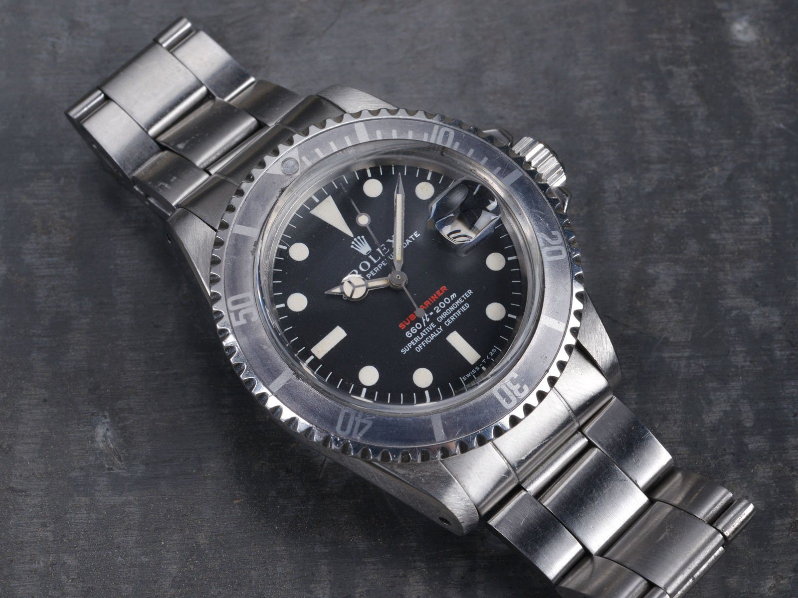 ROLEX 1680 RED SUBMARINER FROM 1972