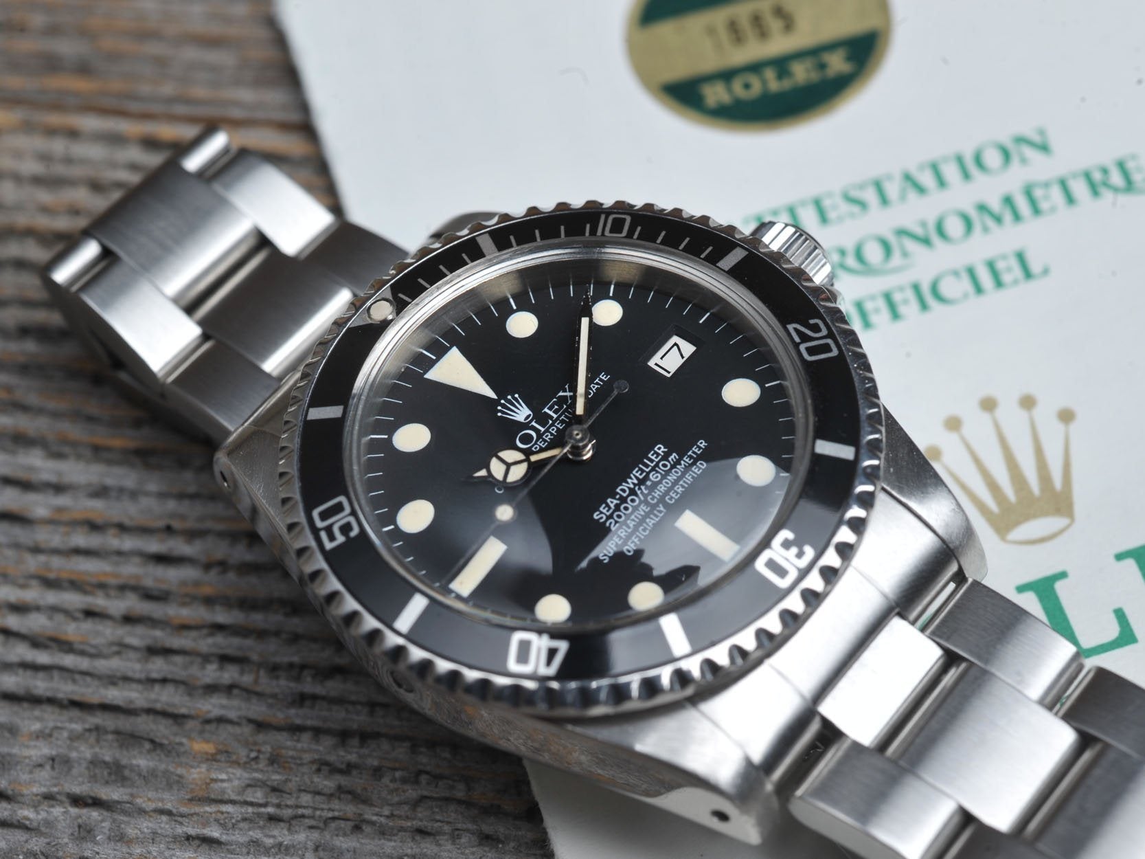 ROLEX 1665 WHITE SEADWELLER B+P