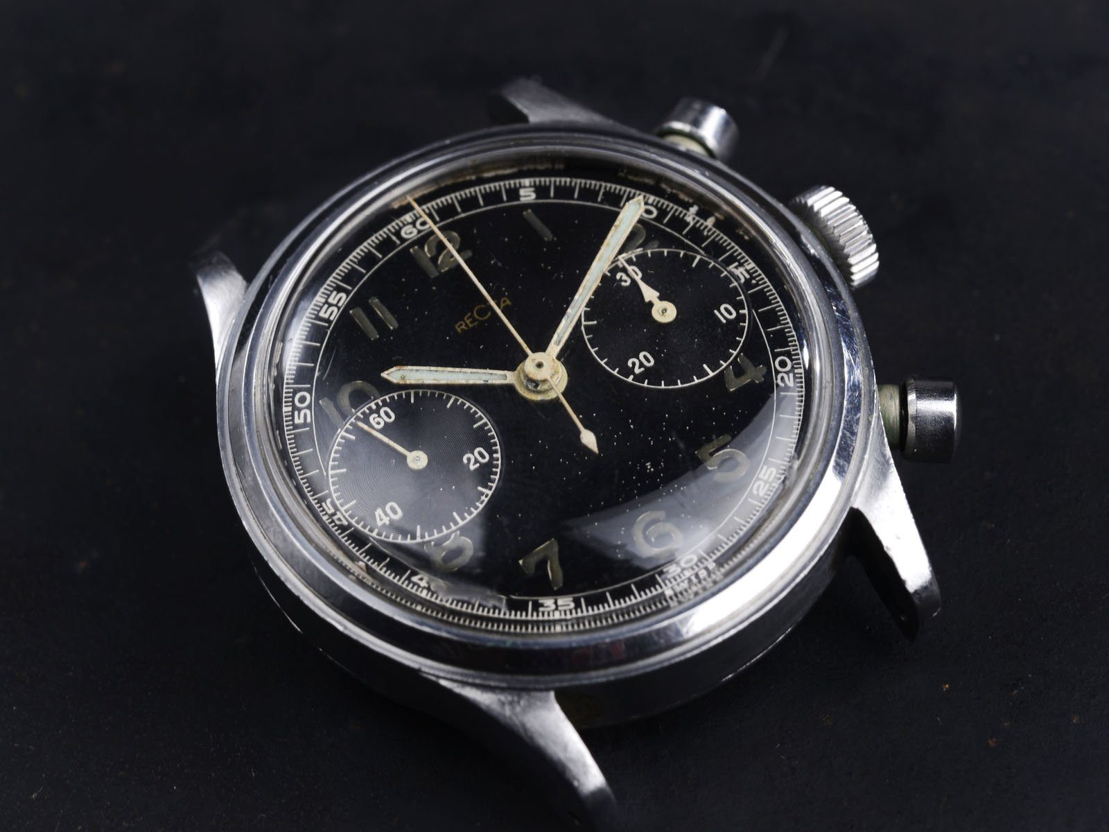 RECTA BLACK GILT 38 MM 40TH CHRONOGRAPH