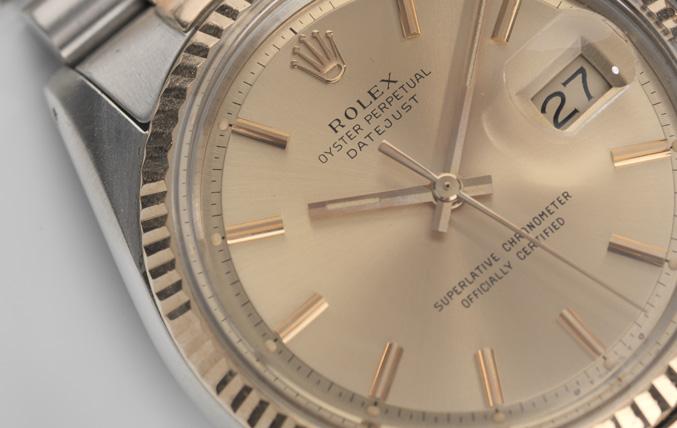 Rolex Two Tone Rose Gold 1601 Datejust