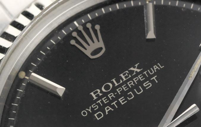 Rolex Datejust Gloss Gilt Vertical Brush Tropical Dial
