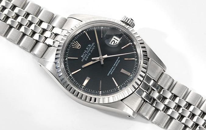 Rolex Datejust Black Door stop Dial 1603