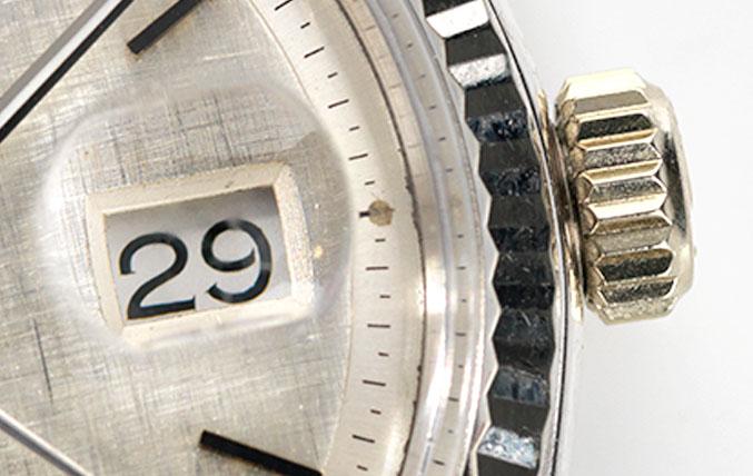 Rolex White Gold Day-Date Linen Sigma Dial 1803