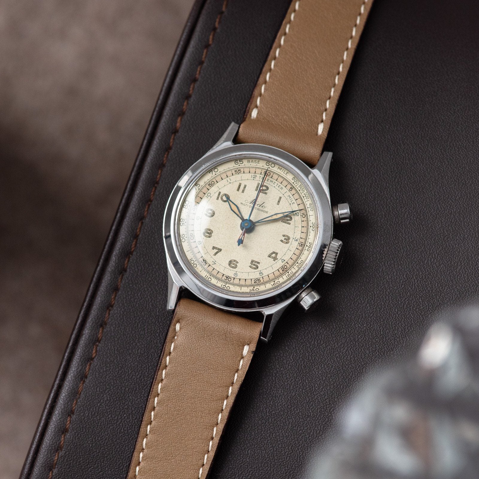 Mido Multi-Centerchrono Chronograph Watch 1940s