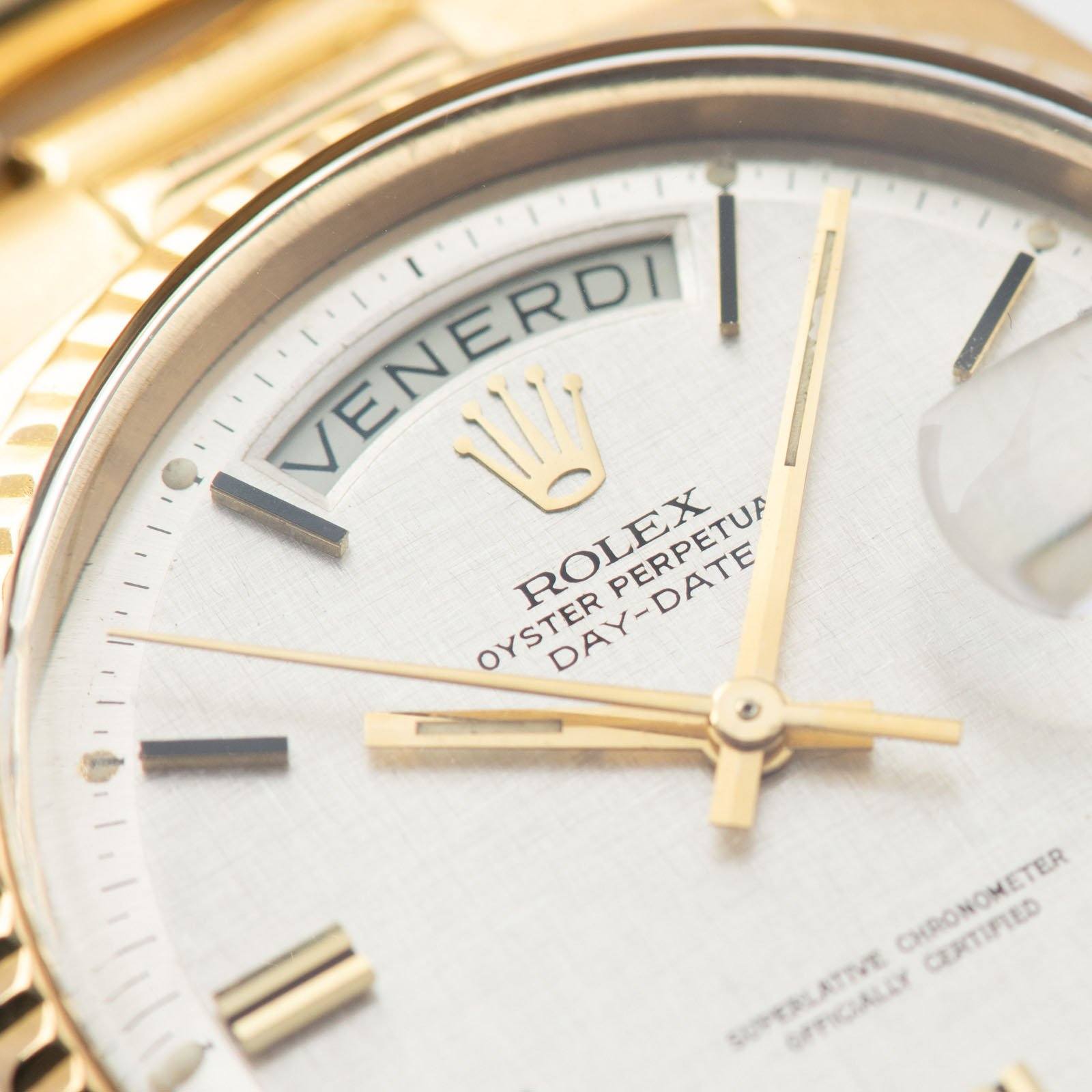 Rolex Day-Date Linen Dial 1803