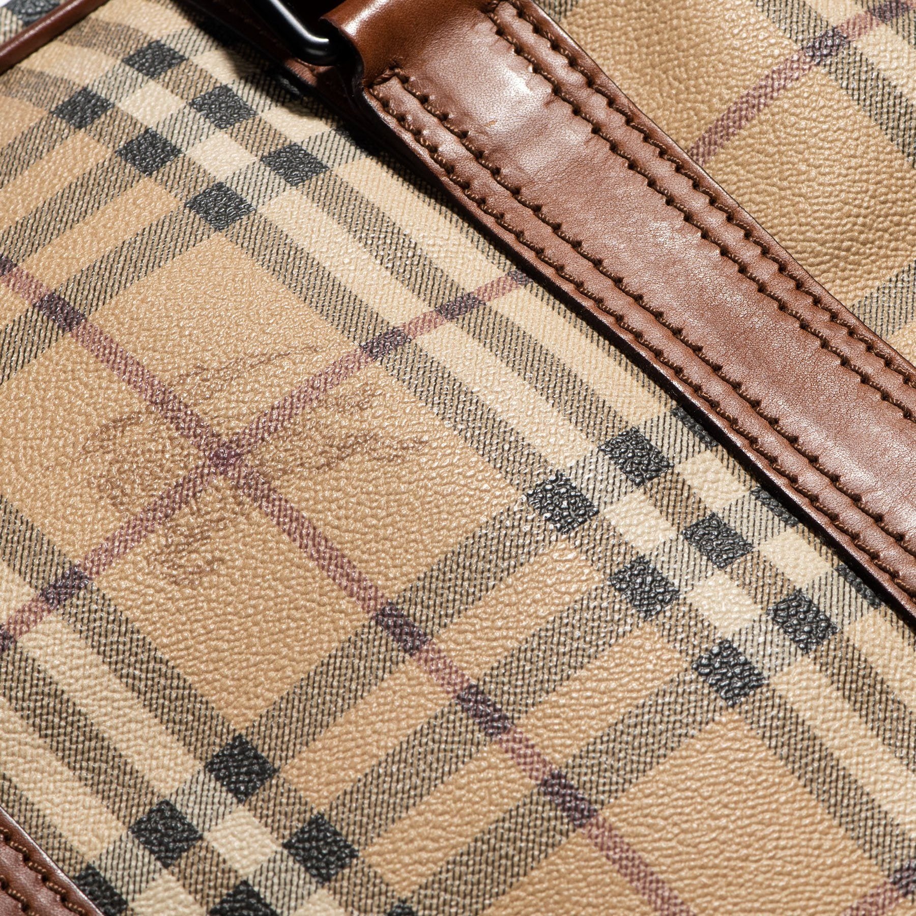 BURBERRY Haymarket Check Business Bag