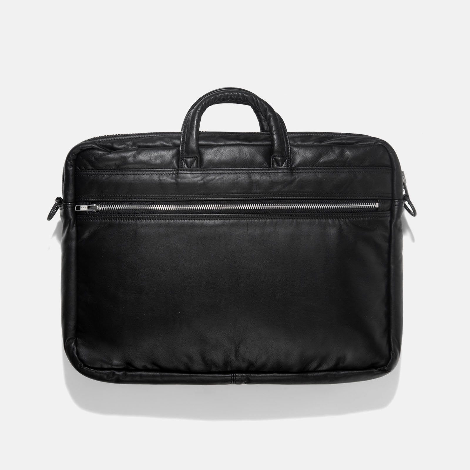 Leather Porter Tanker Brief Case L Black 3