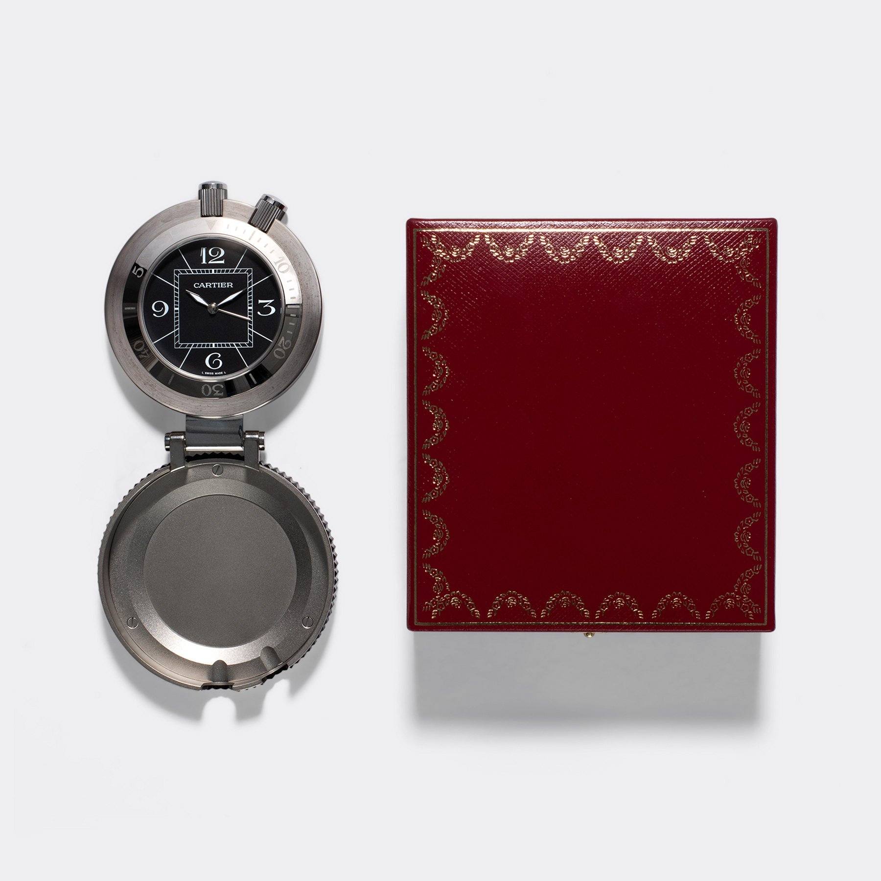 Cartier Pasha Pendulette Alarm Desk Clock