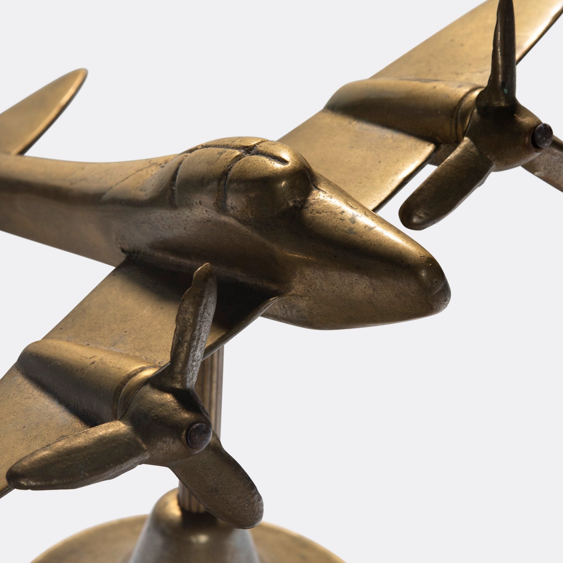 1930er Bronze Flugzeug