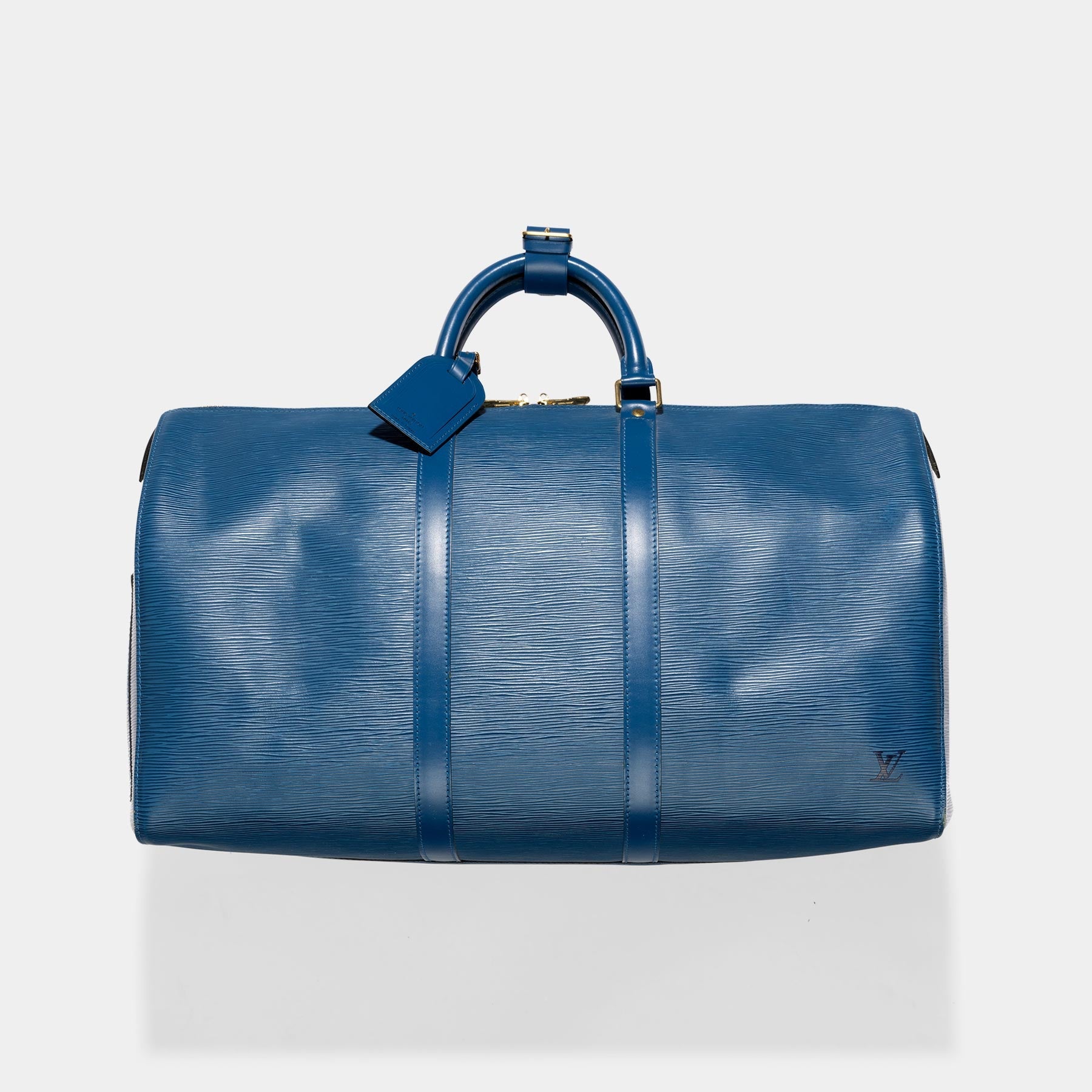 Louis Vuitton Blue Epi Keepall 50