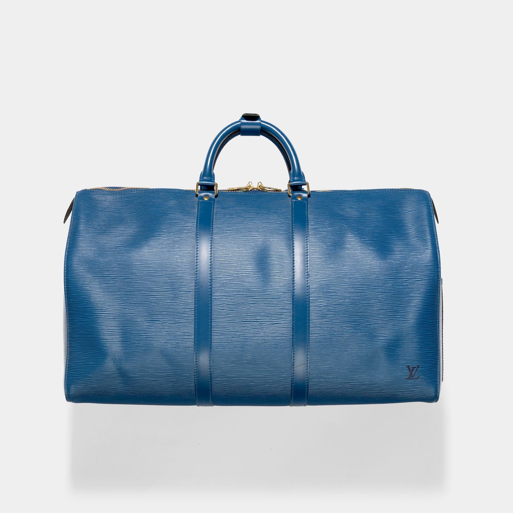 Louis Vuitton Blue Epi Keepall 50