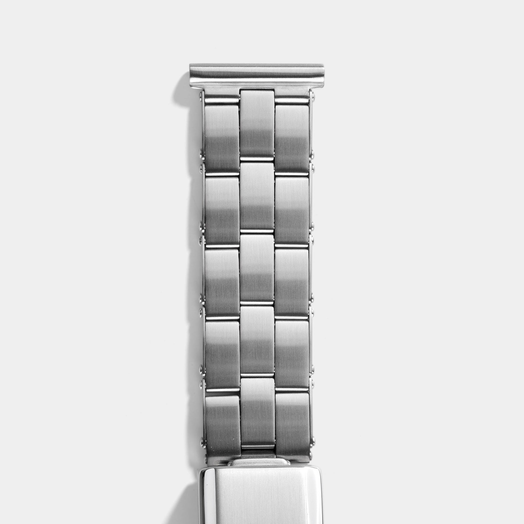 Oyster Style Straight End Link Steel Watch Bracelet