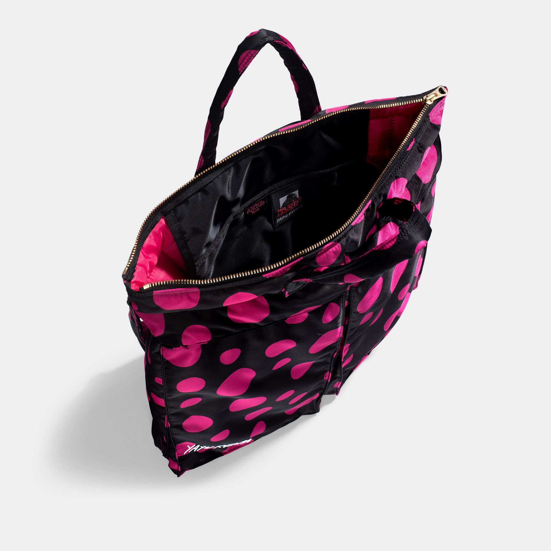 PORTER YOSHIDA X YAYOI KUSAMA HELMET BAG PINK DOTS