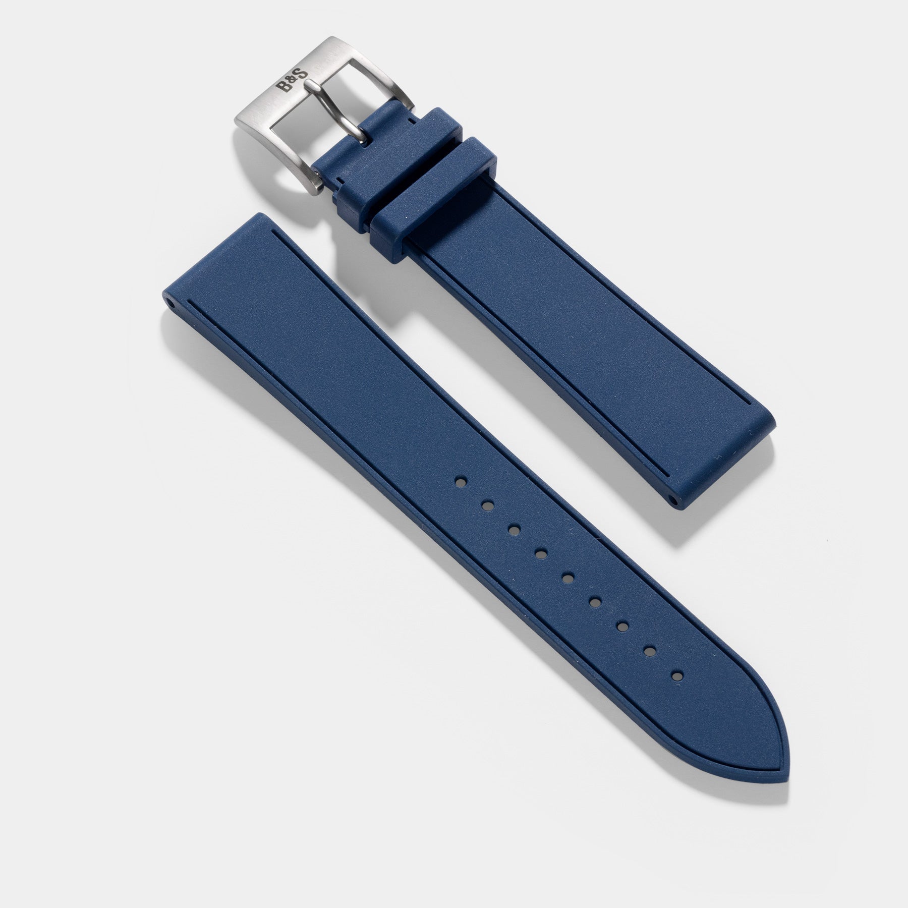 Sailor Blue Vegan Rubber Watch Strap