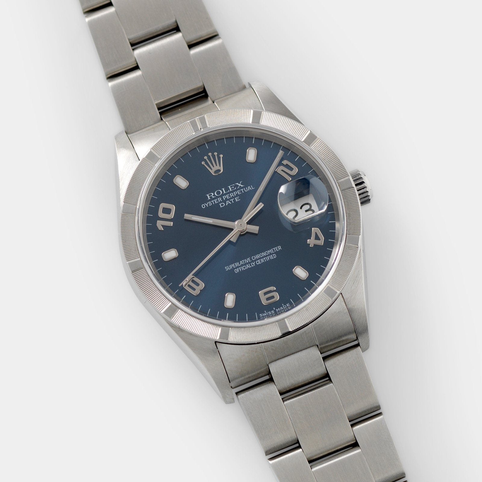 Rolex Date Reference 15010 Blue Dial Arabic Numerals