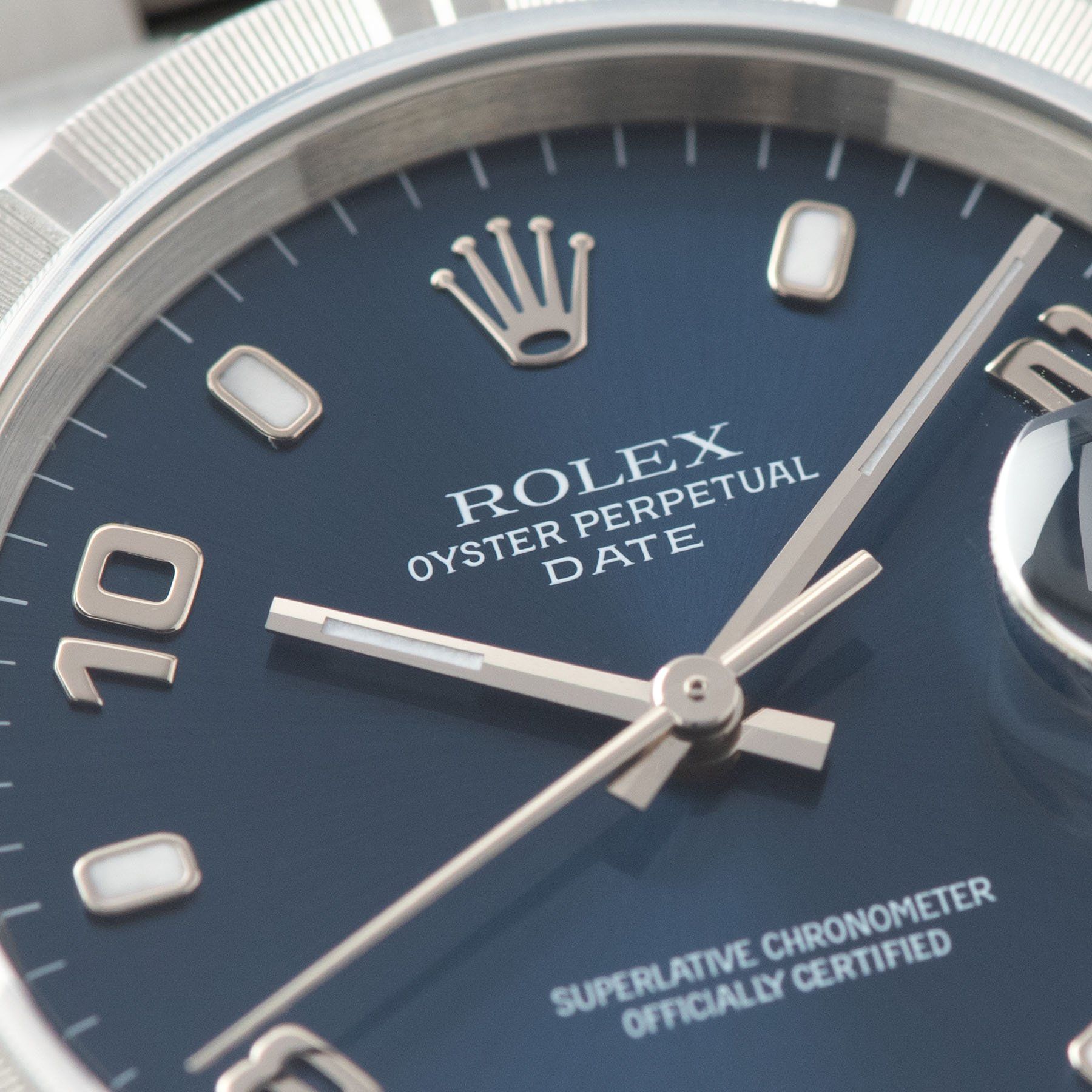 Rolex Date Reference 15010 Blue Dial Arabic Numerals