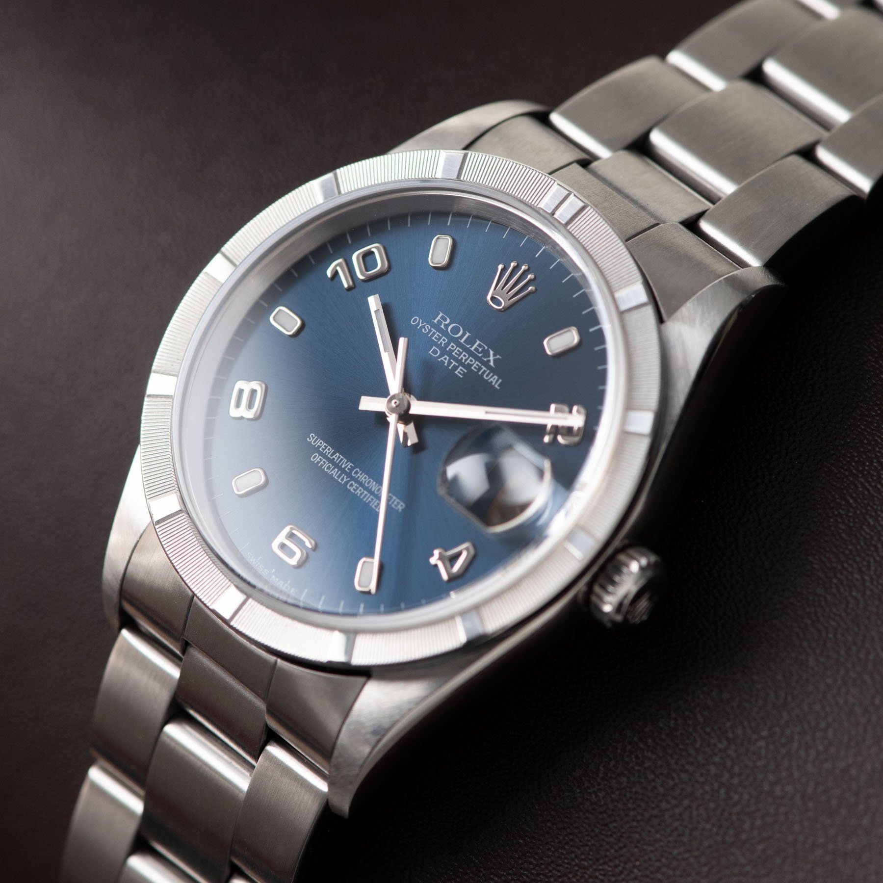 Rolex Date Reference 15010 Blue Dial Arabic Numerals