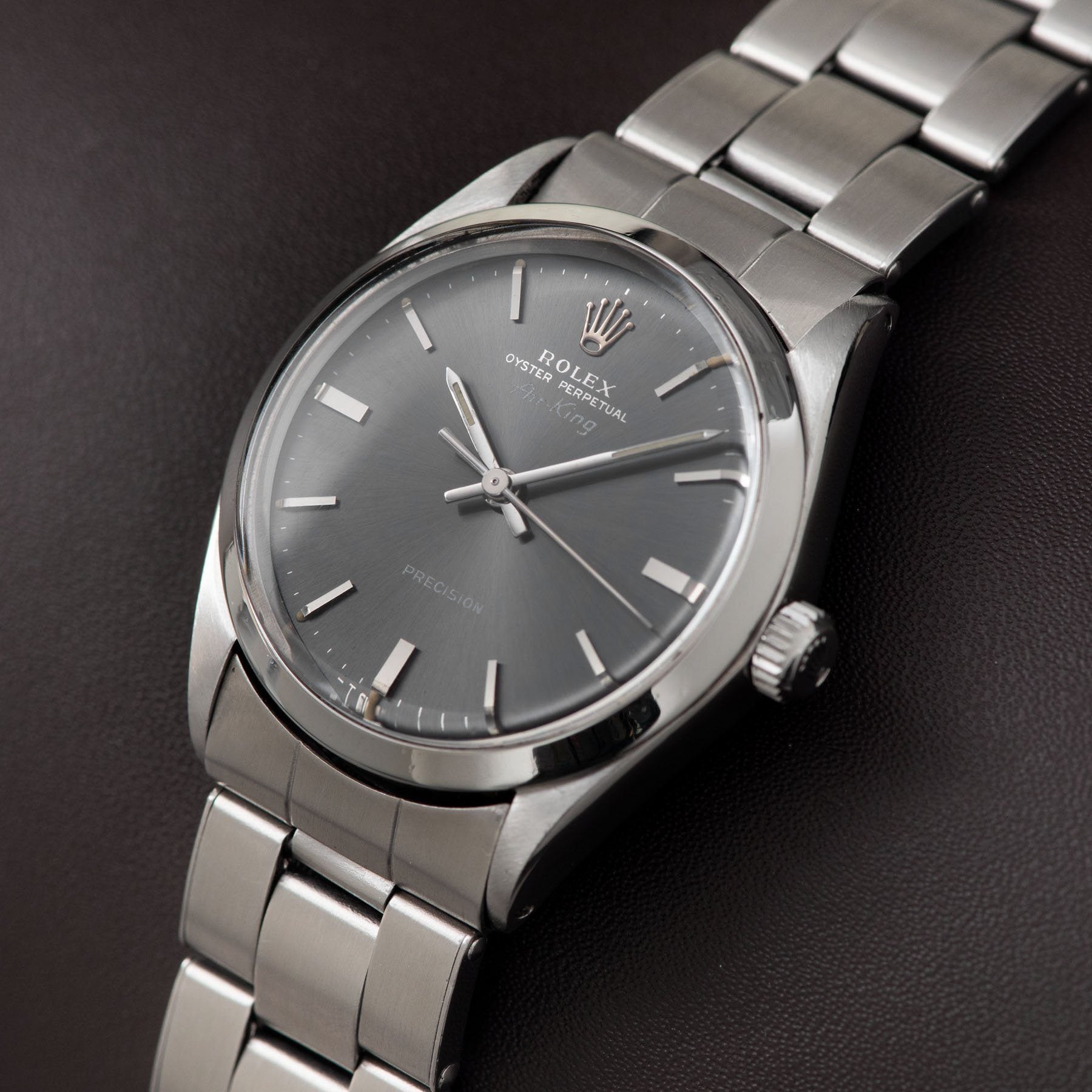 Rolex Air King Ref 5500 Grey Soleil Dial