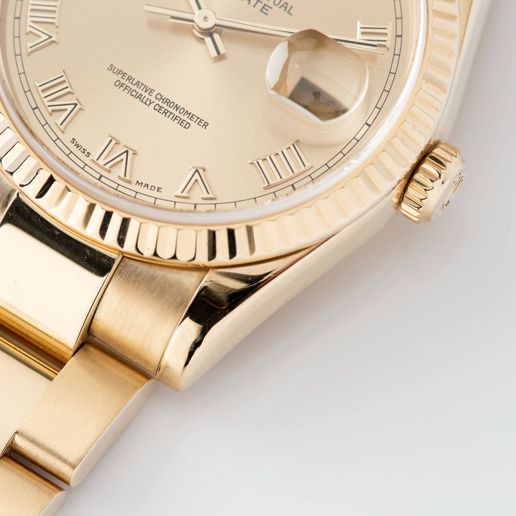 Rolex Day-Date Champagne Roman Dial 118238