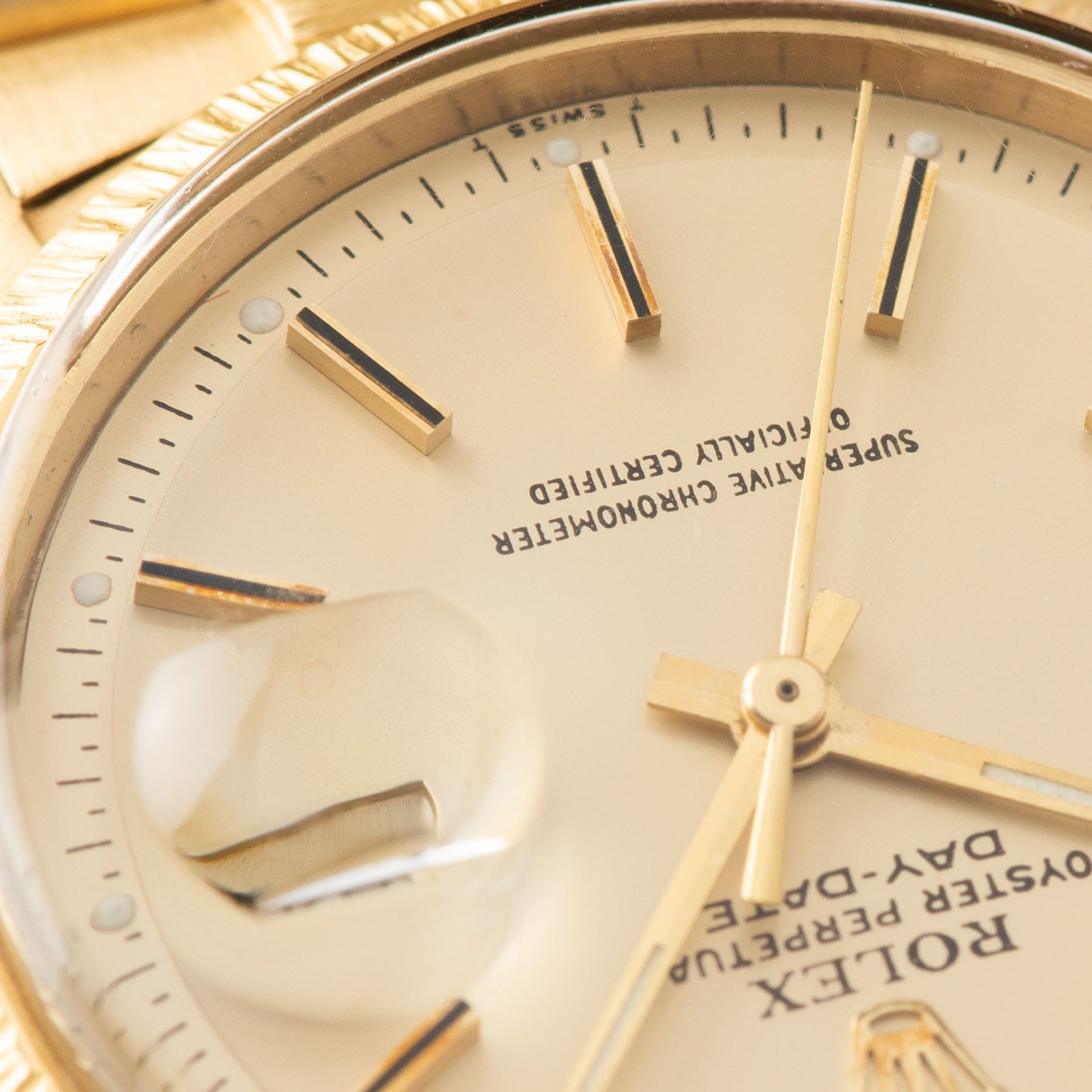 Rolex Day-Date Champagne pie pan dial Dial Yellow Gold 1807 