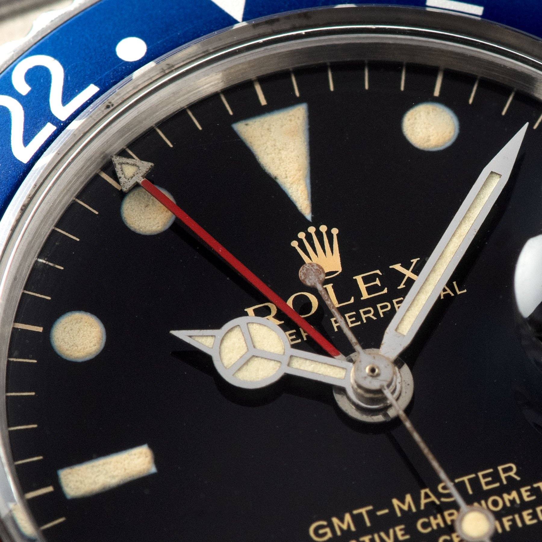 Rolex 1675 Gilt Dial GMT Master Small Hand