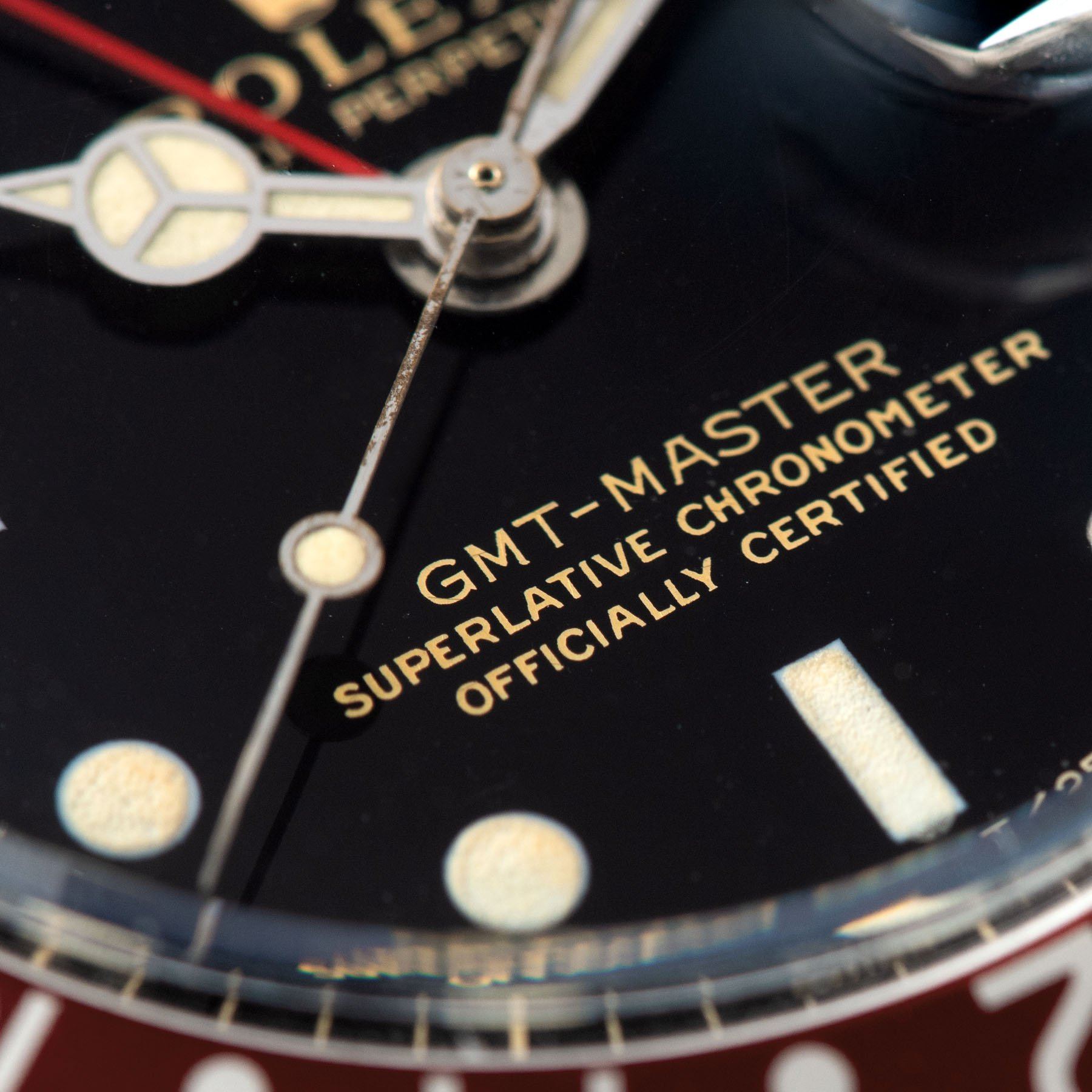 Rolex 1675 Gilt Dial GMT Master Small Hand