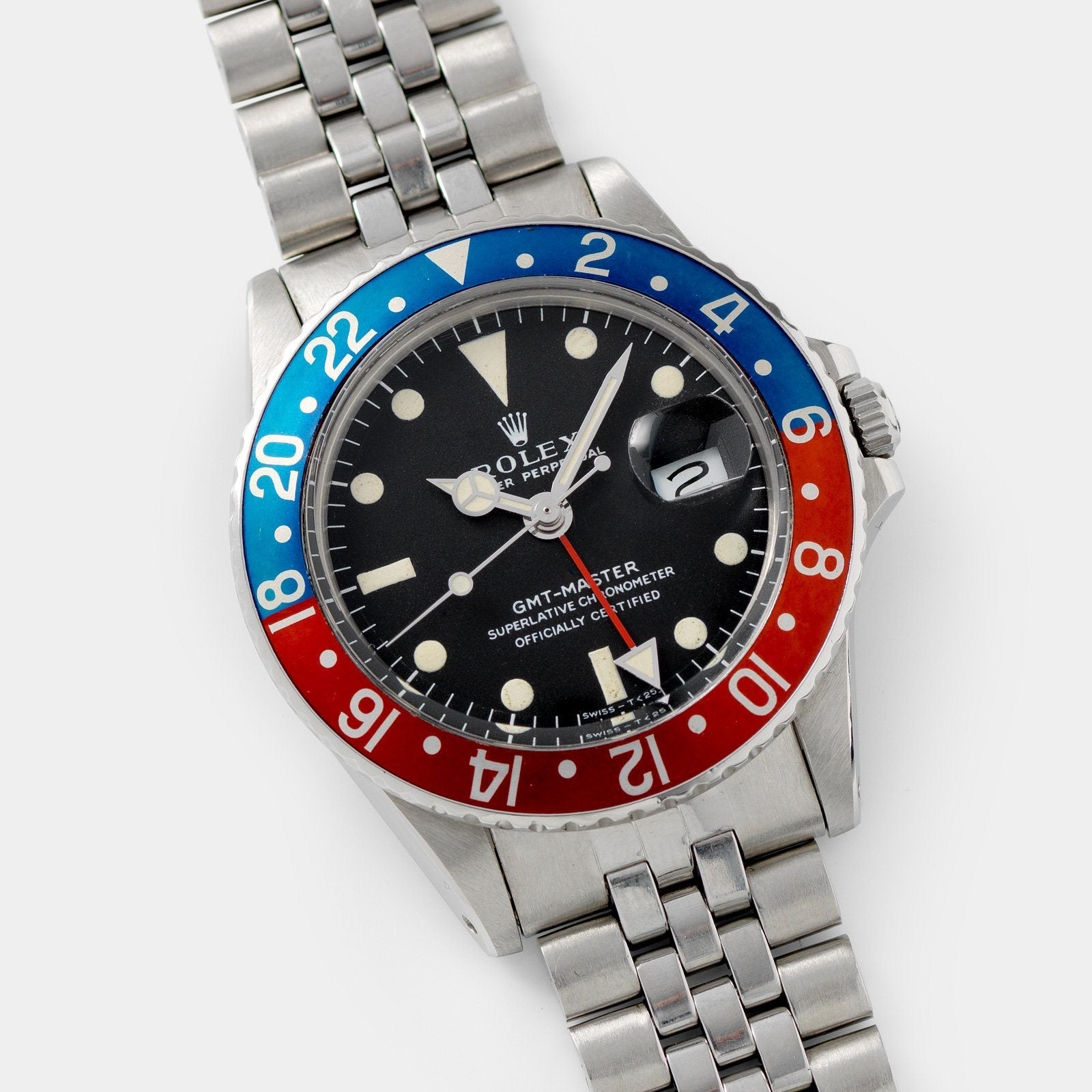 Rolex 1675 Mk1 Long E GMT Master 40mm steel case