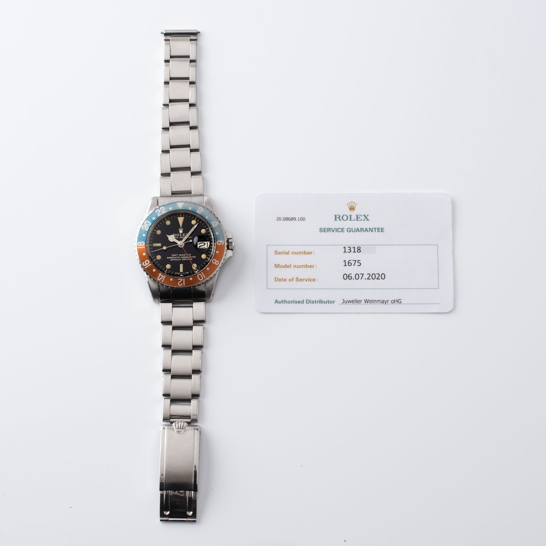 Rolex 1675 Gilt Dial GMT Master