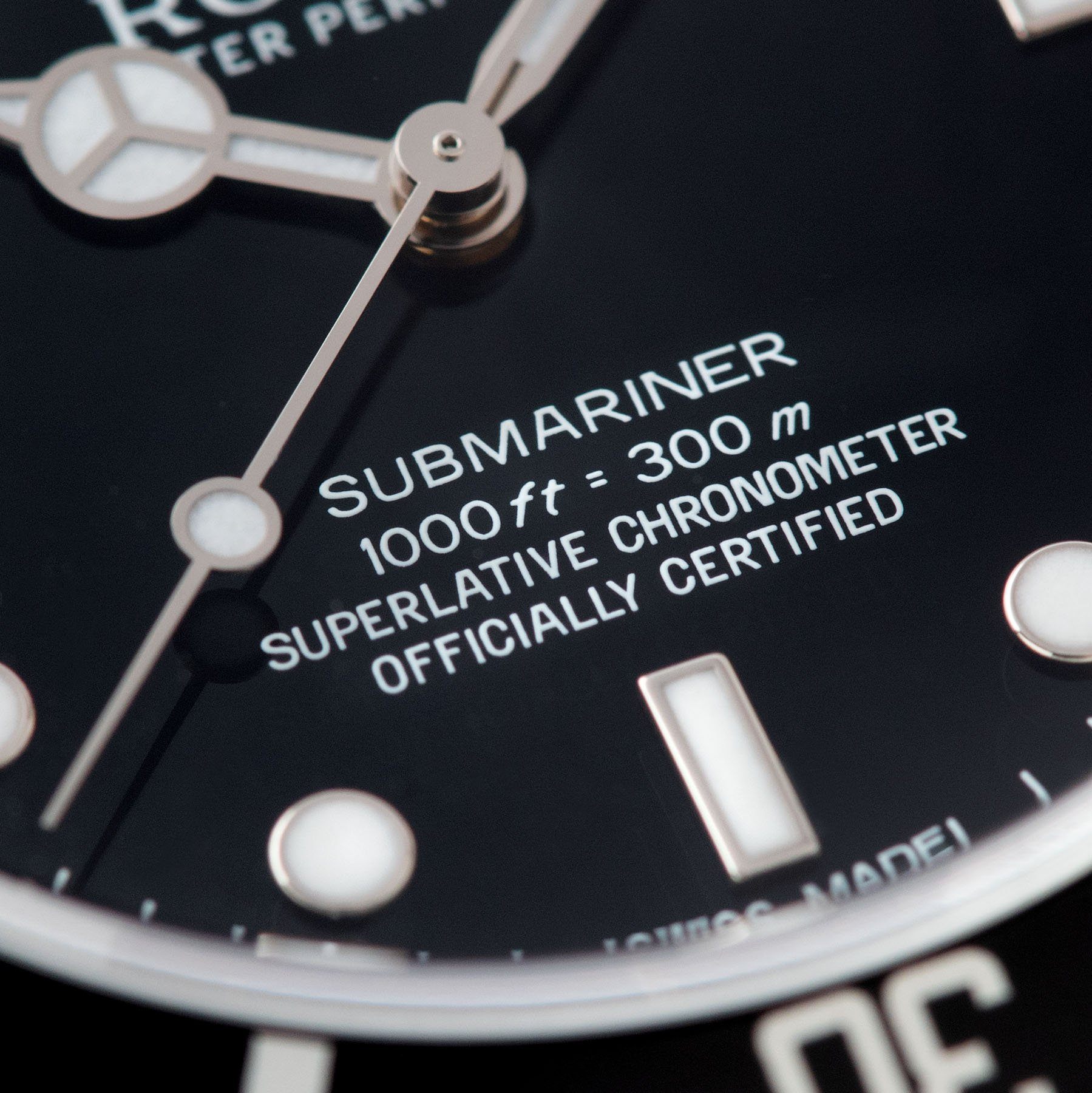 Rolex Submariner Four-Line Dial 14060M Full Set 4 liner details