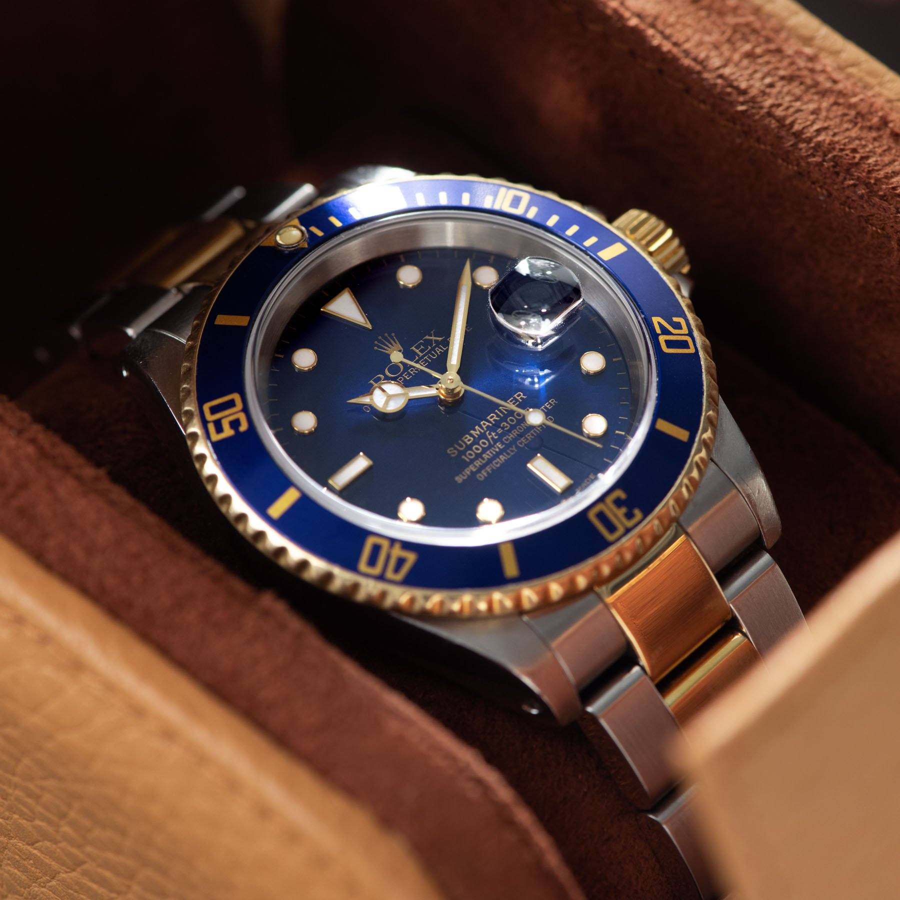 Rolex Submariner Date Blue Dial Two-Tone 16613