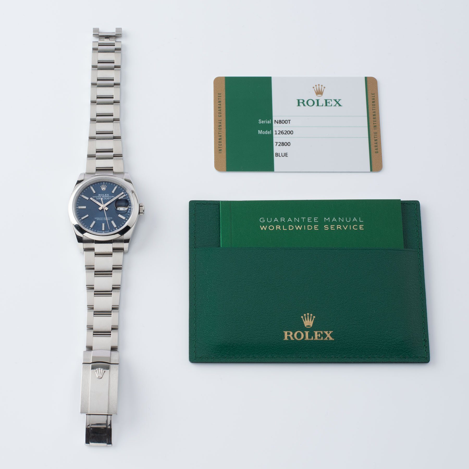 Rolex Datejust Blue Dial 126200 2020