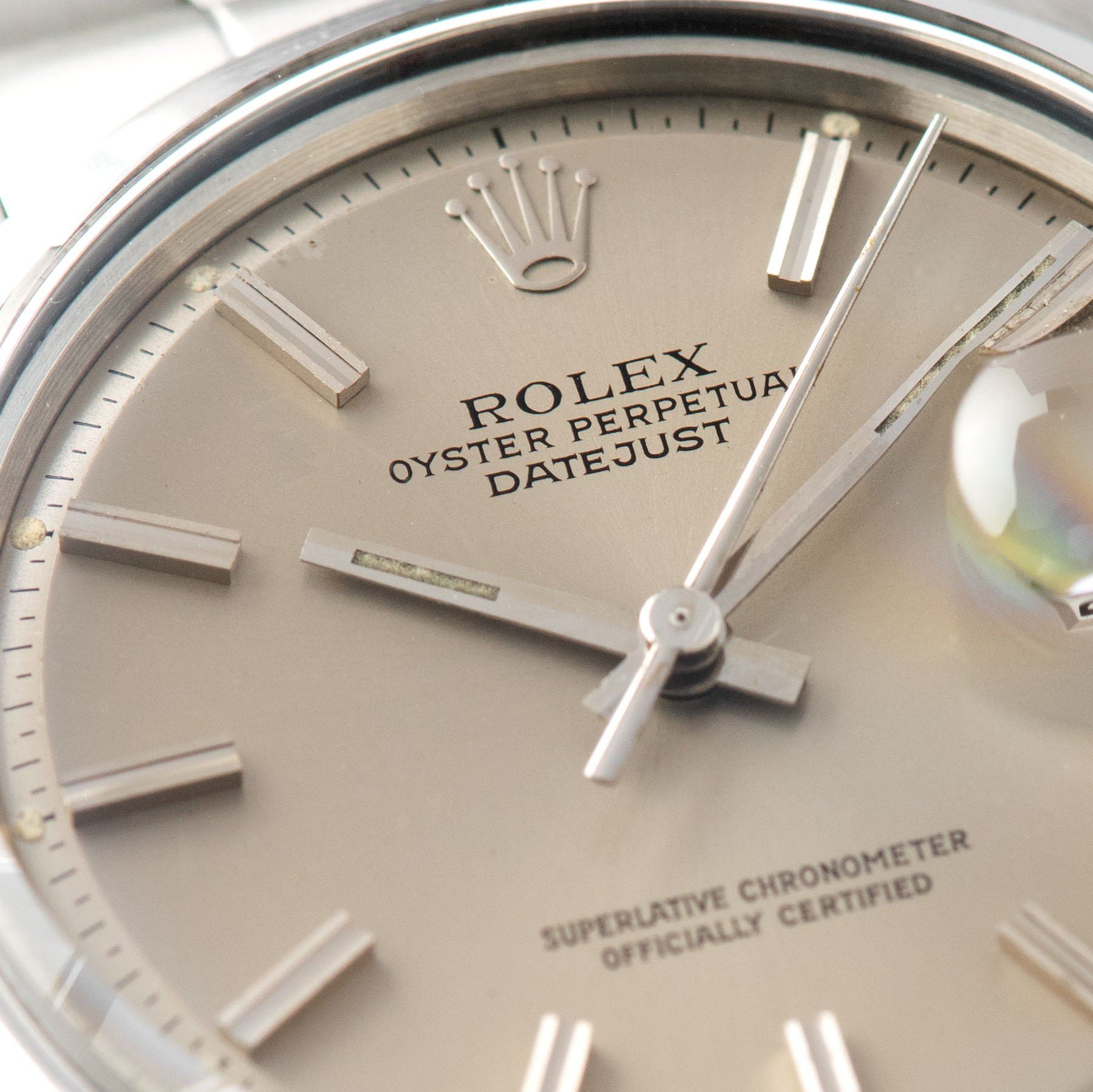 Rolex Datejust Grey Dial Reference 1600