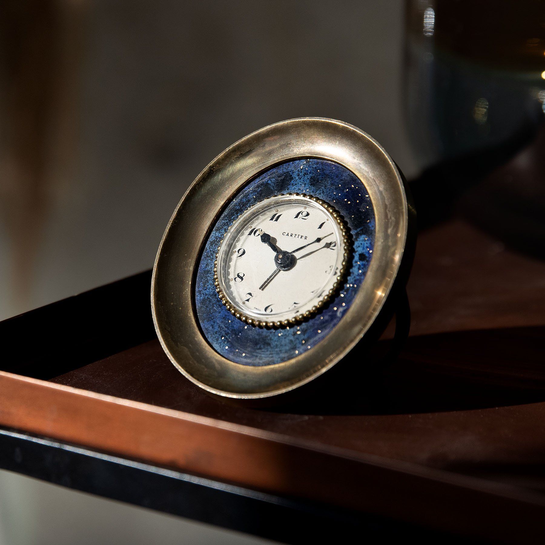 Cartier Enameled Alarm Clock