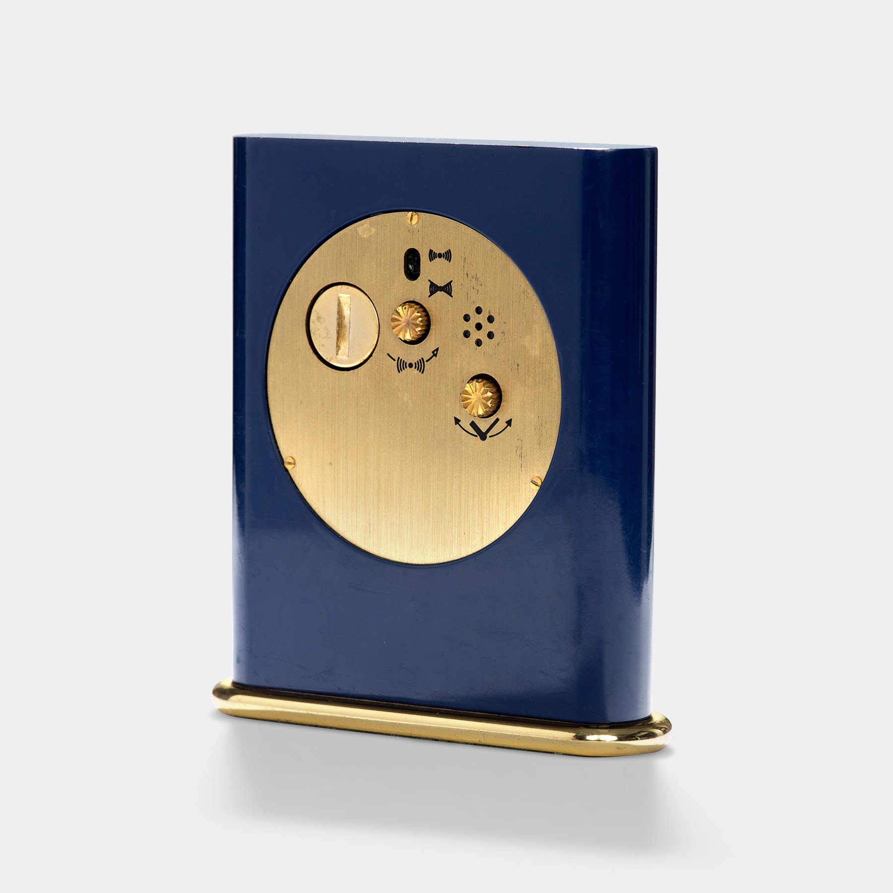 Gübelin Blue Enamel Desk Clock