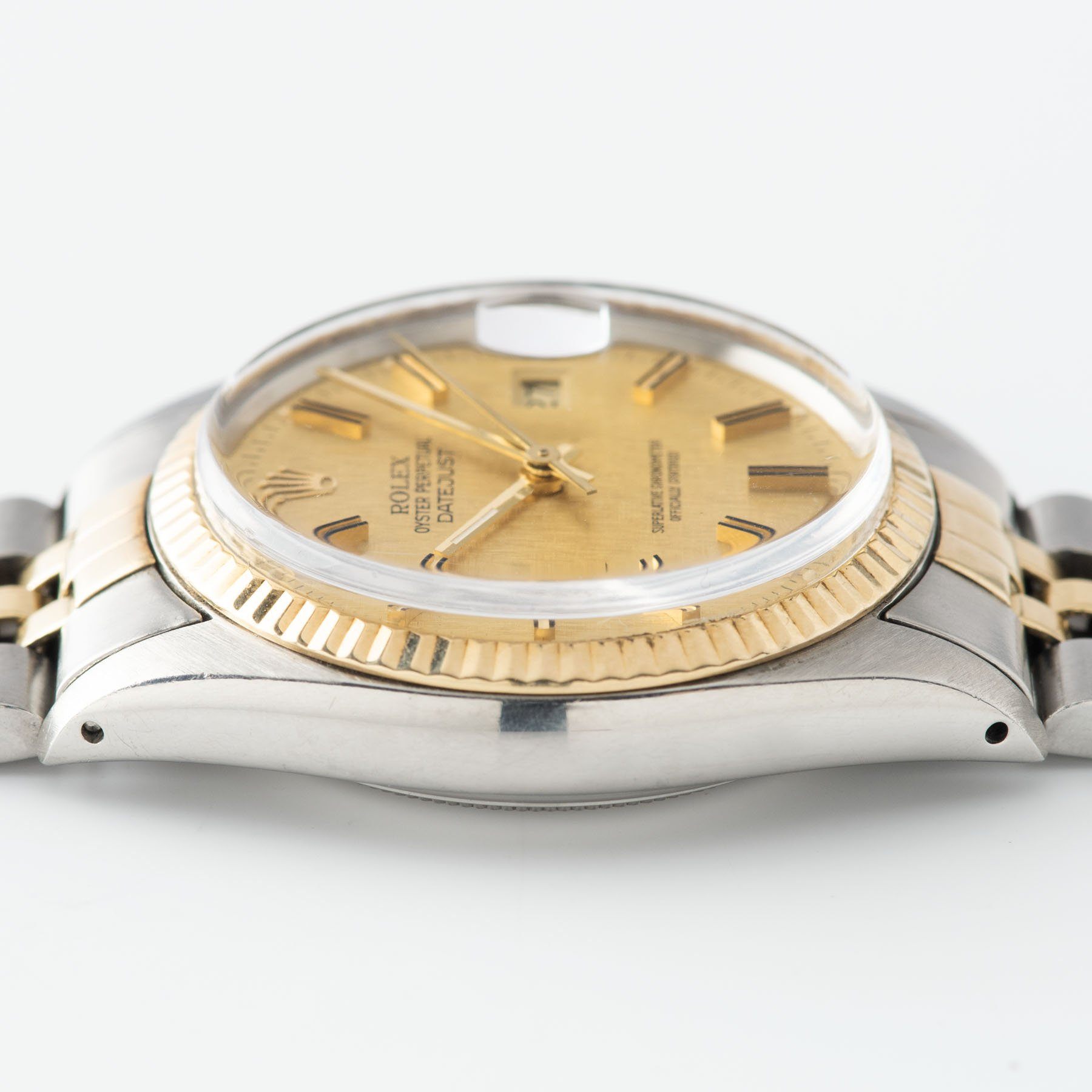 Rolex Datejust Steel and Gold 16013 Linen Dial