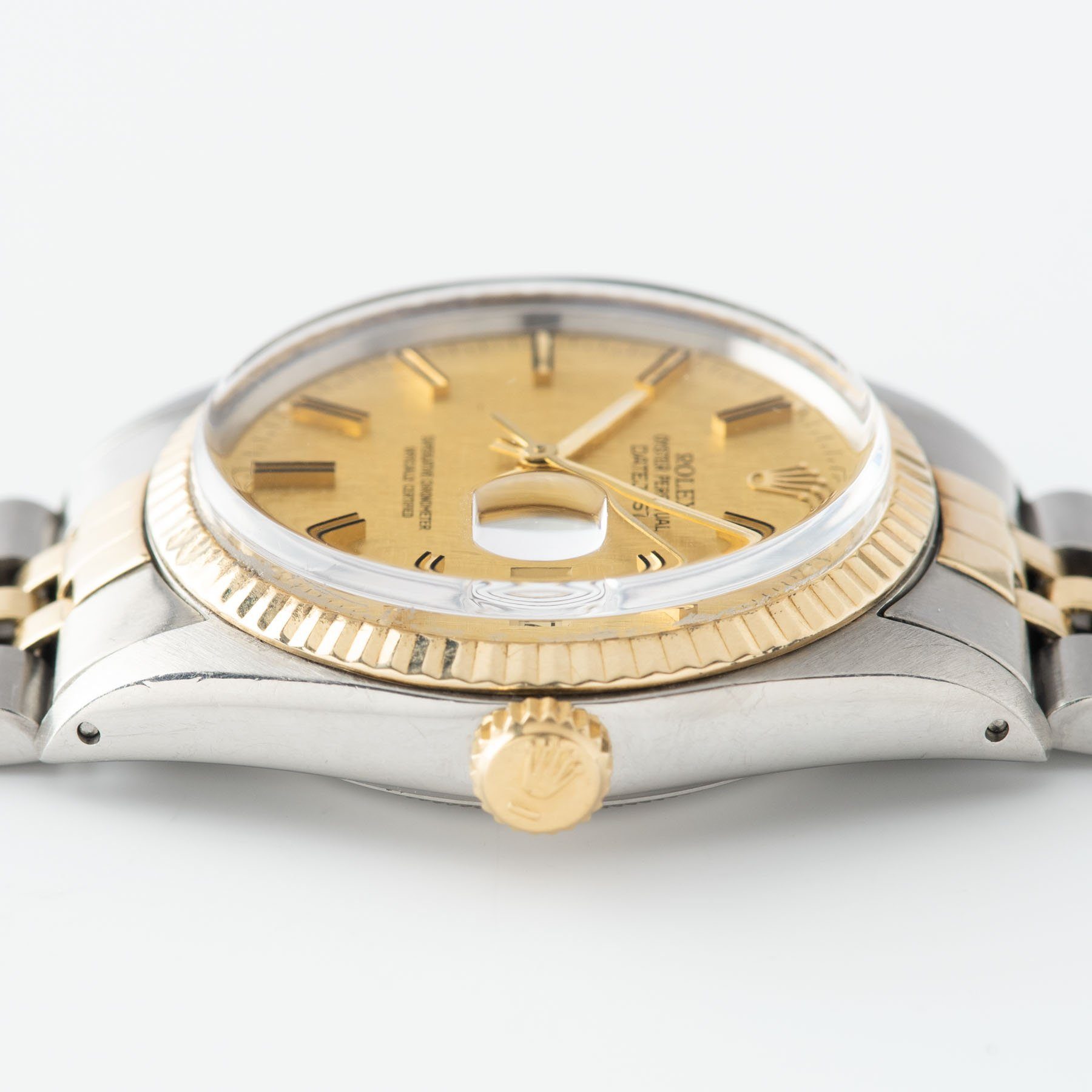 Rolex Datejust Steel and Gold 16013 Linen Dial