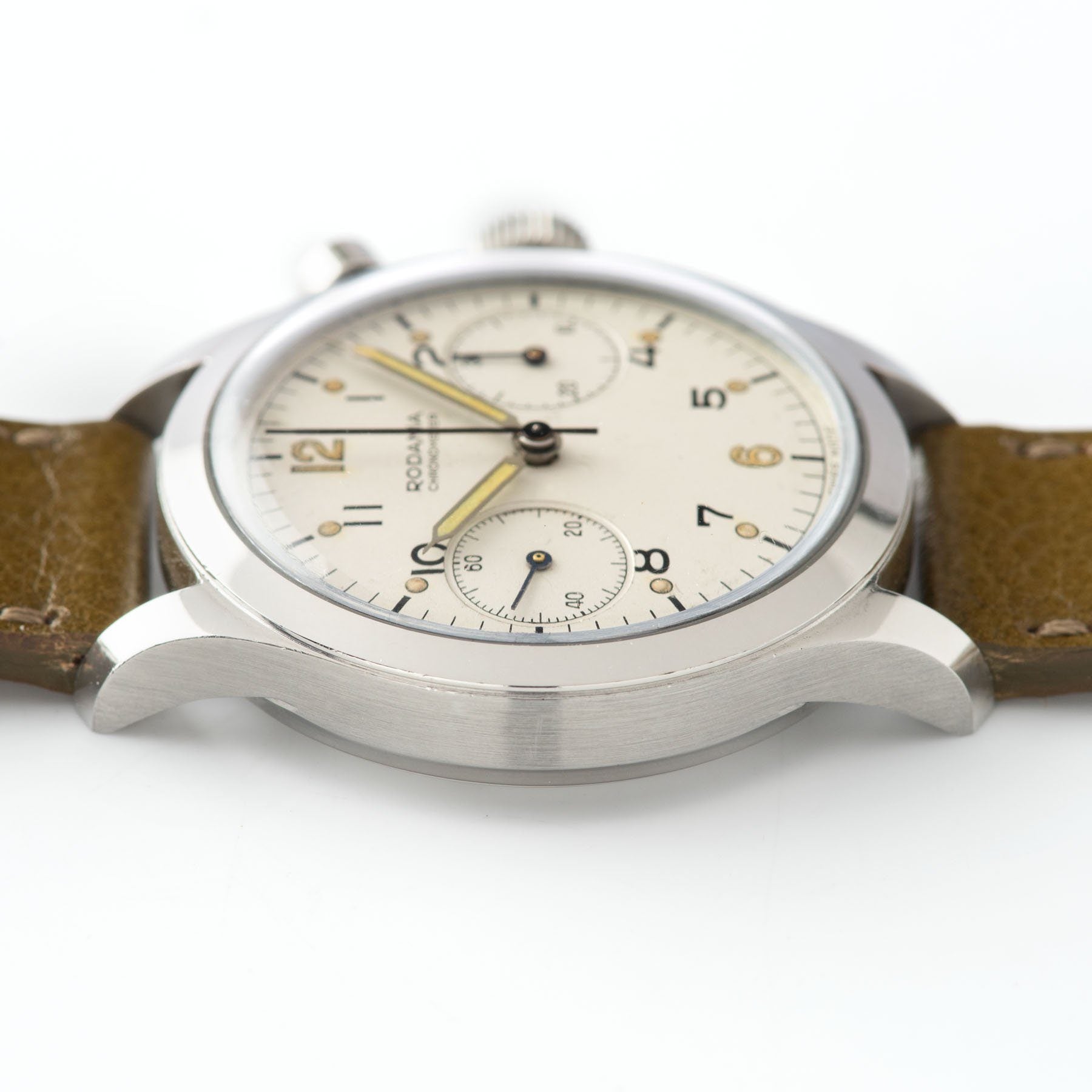 Rodania Mono Pusher Chronograph Watch 1960s