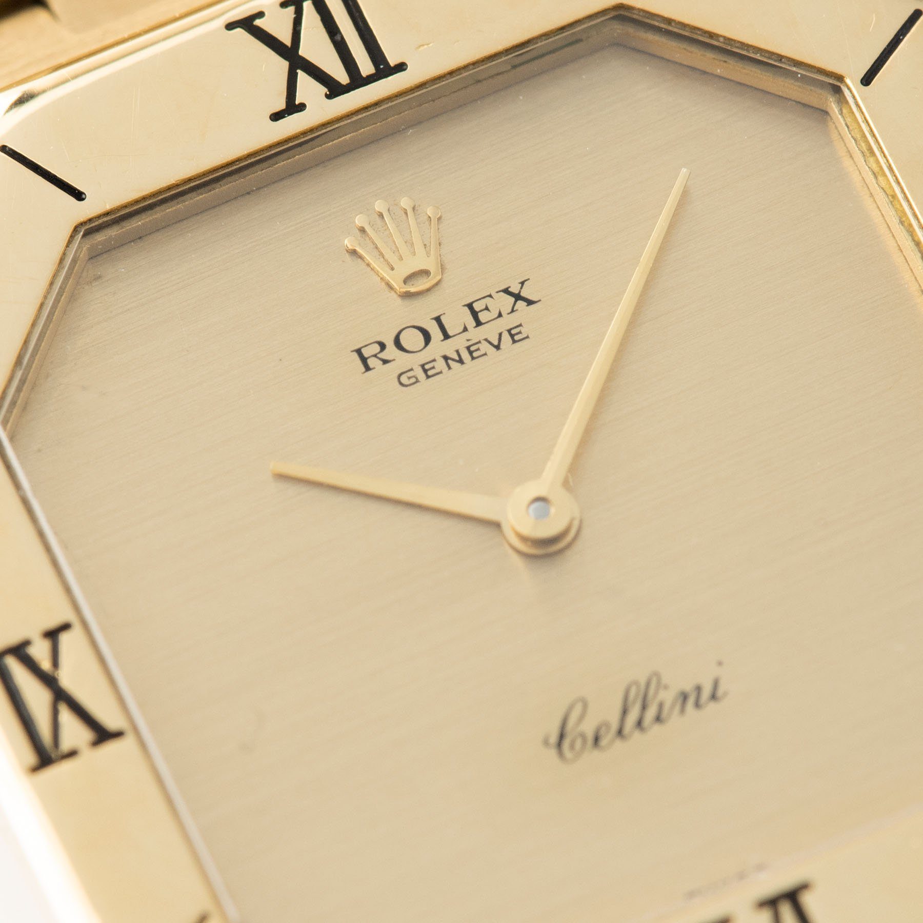 Rolex Cellini Yellow Gold Integrated Bracelet Ref 4350