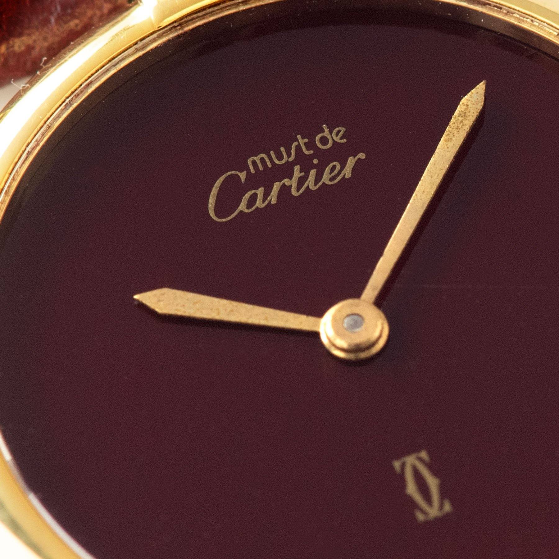 Cartier Must de Cartier Vendome Red Dial