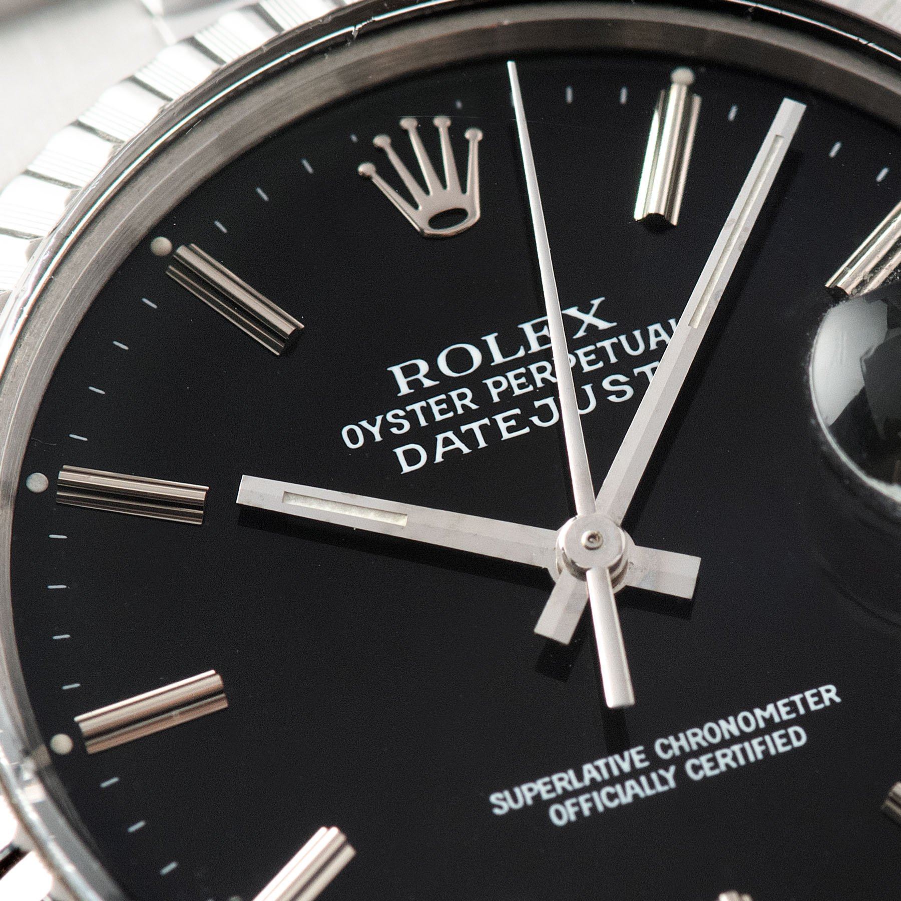 Rolex Datejust Black dial ref 16030