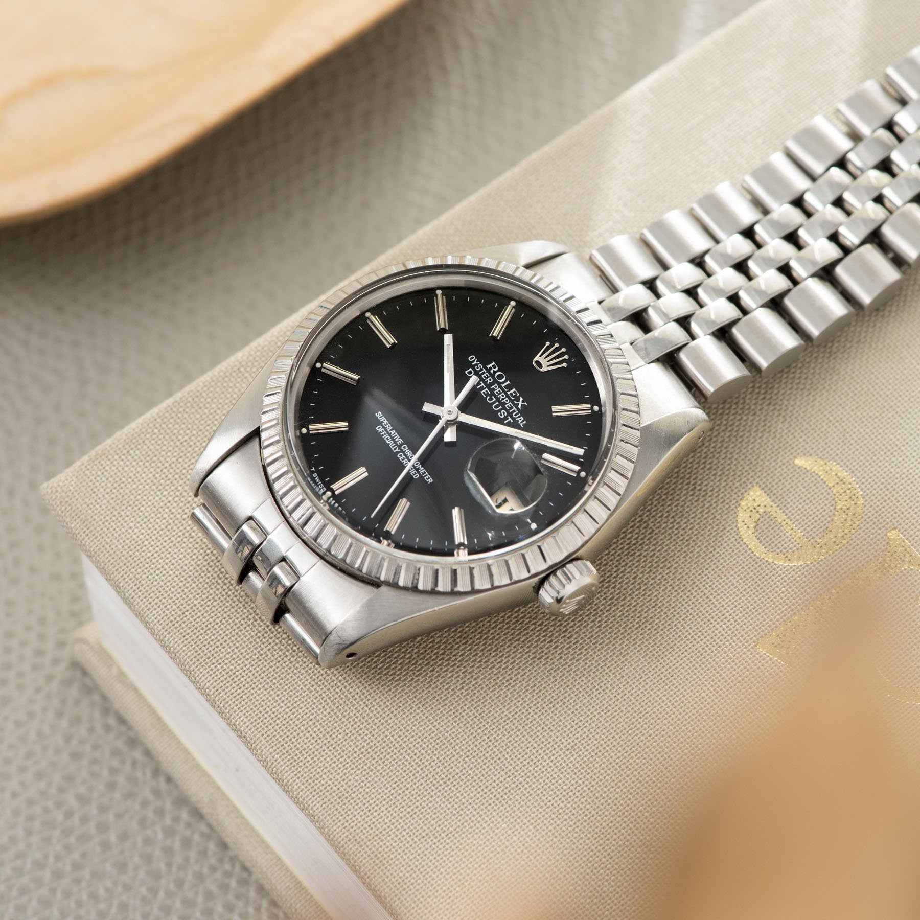 Rolex Datejust Black dial ref 16030