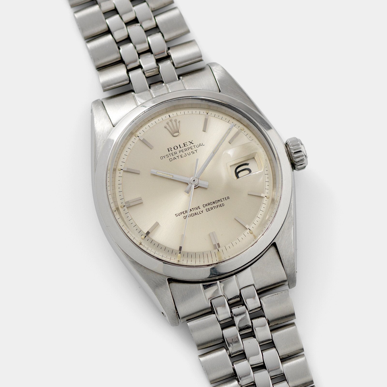 Rolex Datejust silver dial ref 1600