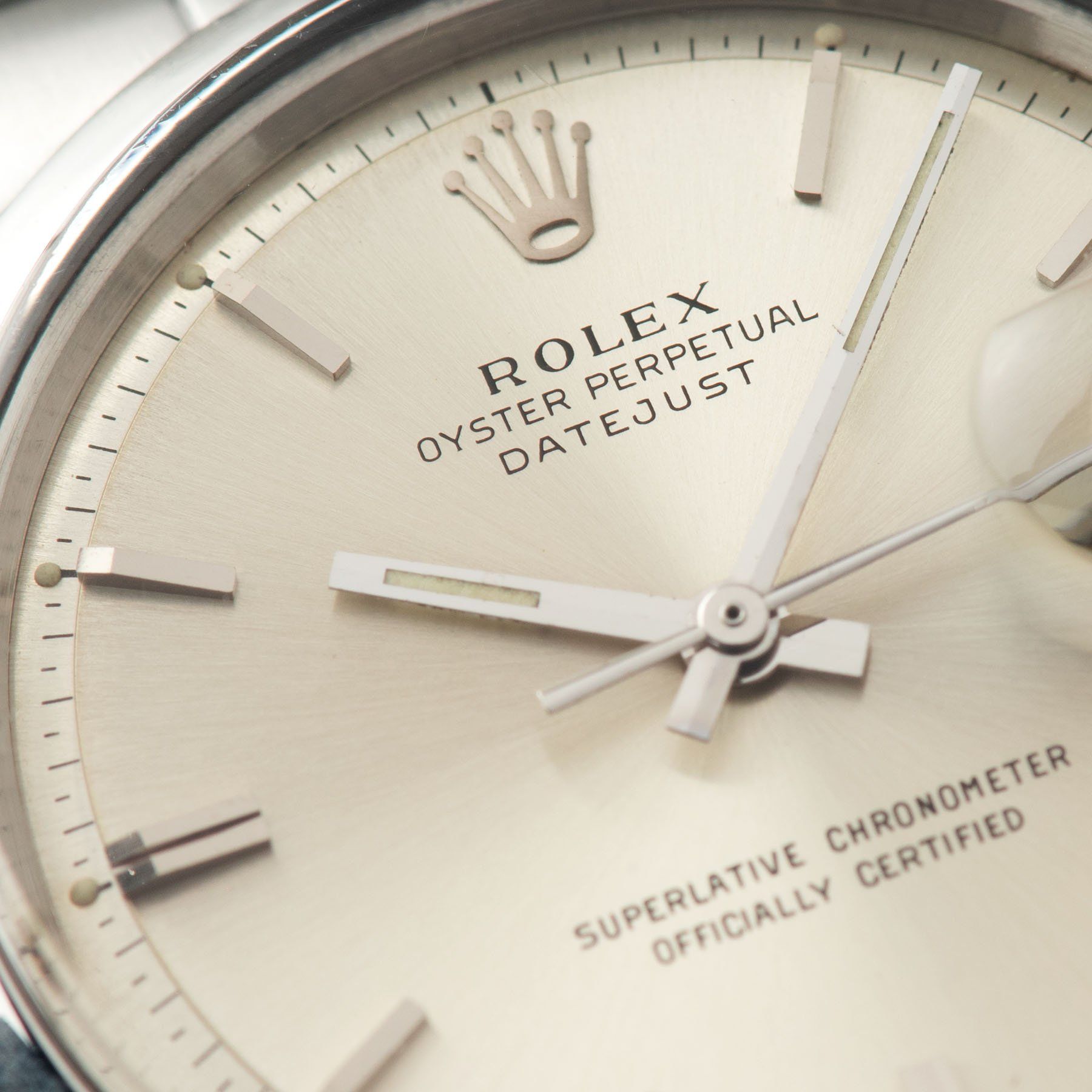 Rolex Datejust silver dial ref 1600